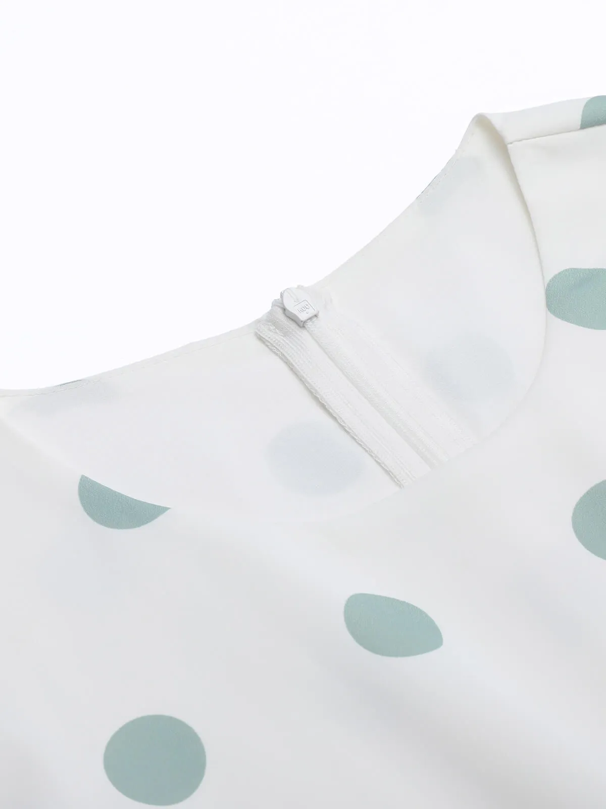 1930s Green White Splicing Polka Dot Jumpsuit sold by Retro Stage product image thumbnail 4