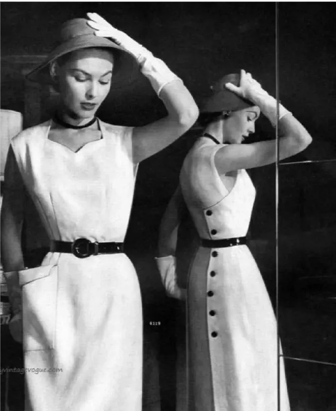 Blue 1950s Stripes Patchwork Pocketed Dress sold by Retro Stage product image thumbnail 3