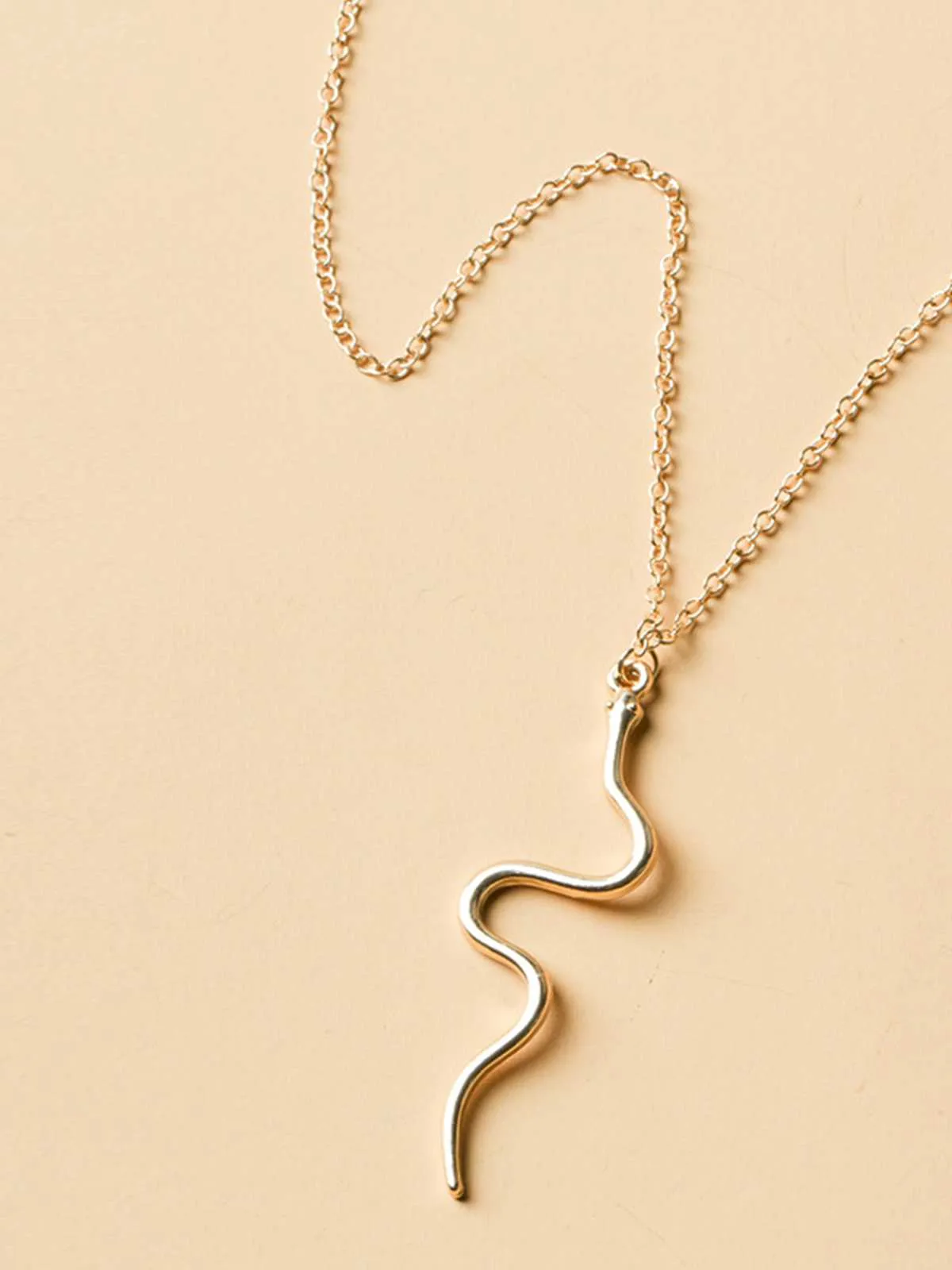 Gold Vintage Snake Necklace sold by Retro Stage product image thumbnail 2