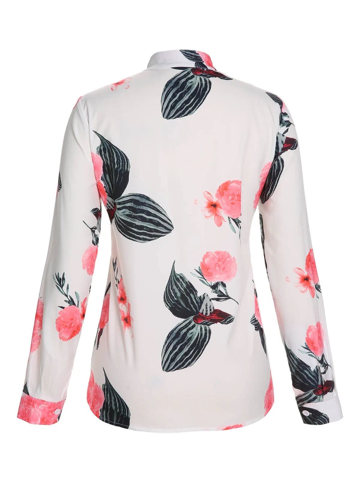 2PCS 1930s Floral Blouse & Green Wideleg Pants sold by Retro Stage product image thumbnail 4