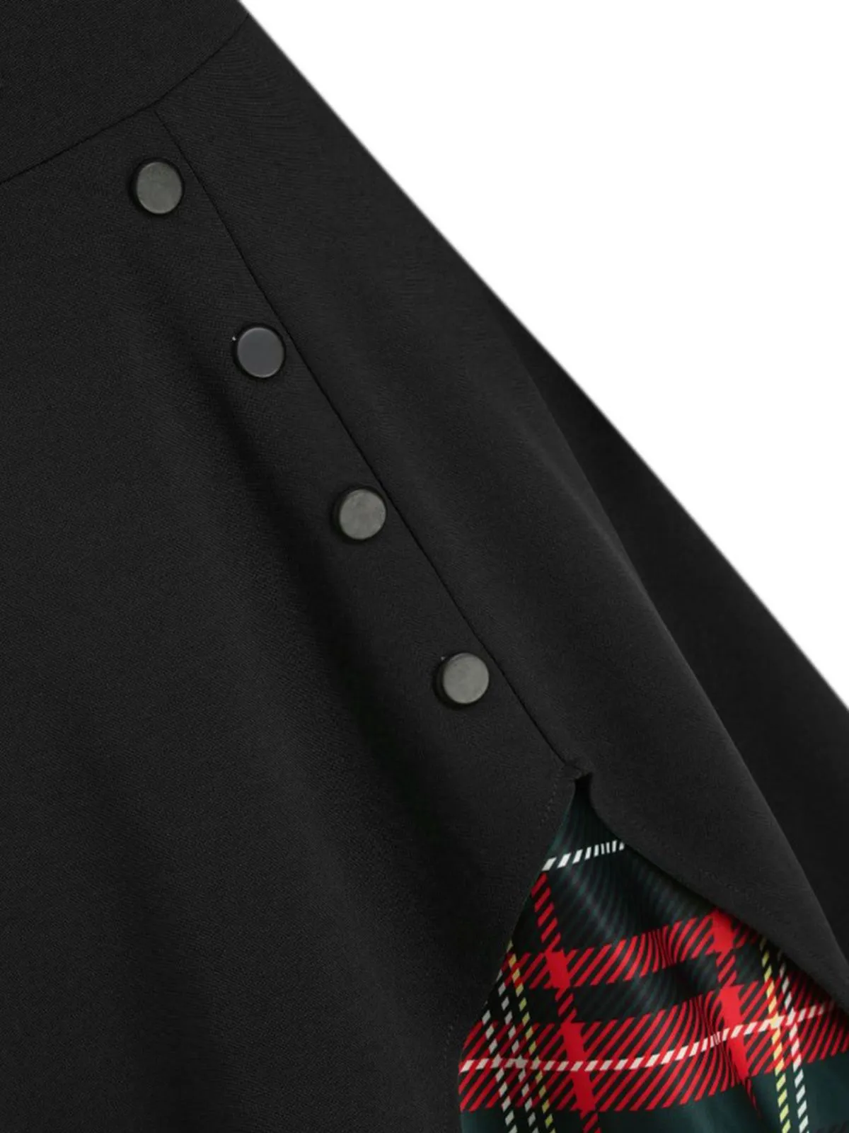 1950s Sweetheart Plaid Patchwork Dress sold by Retro Stage product image thumbnail 5