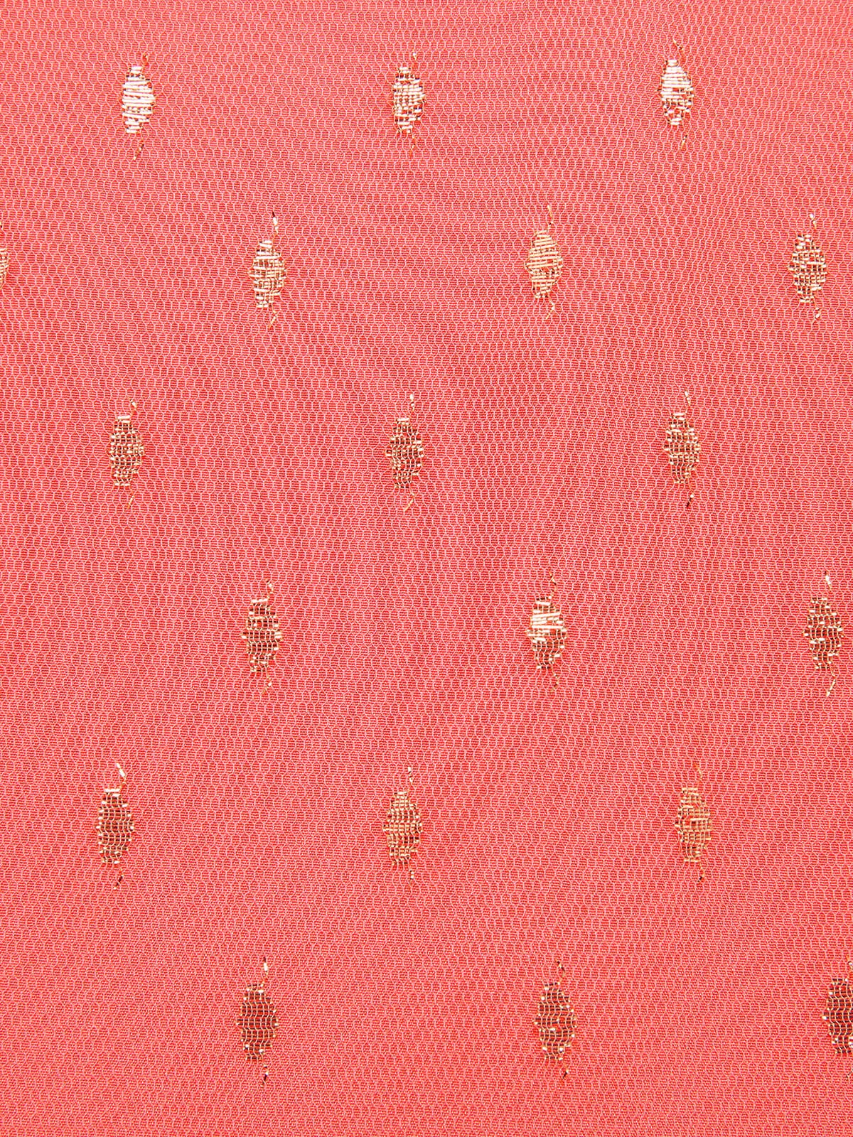 Coral Pink 1950s V-Neck Sequin Dress sold by Retro Stage product image thumbnail 5