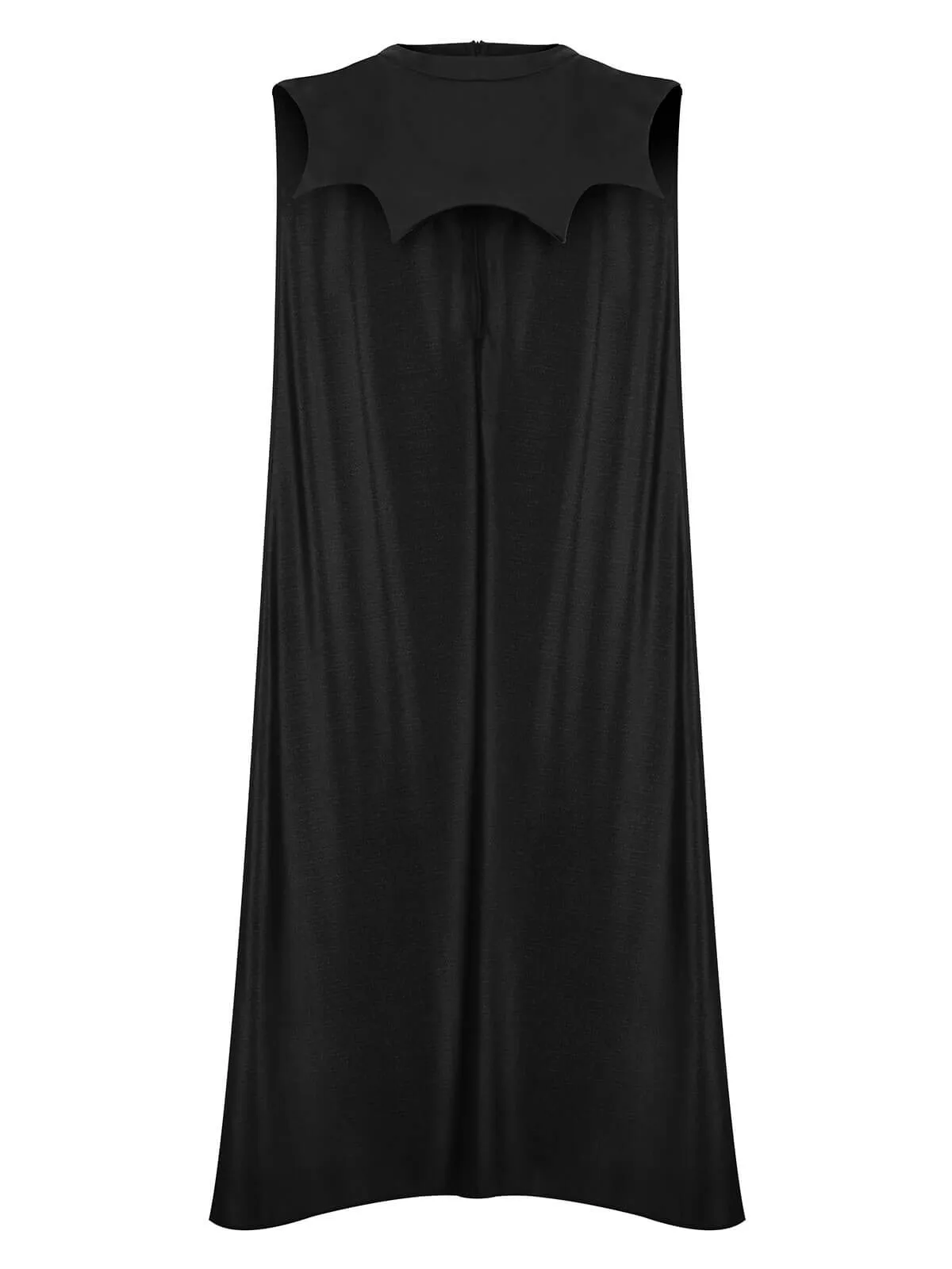 Black 1950s Solid Color Bat Cloak sold by Retro Stage product image thumbnail 2