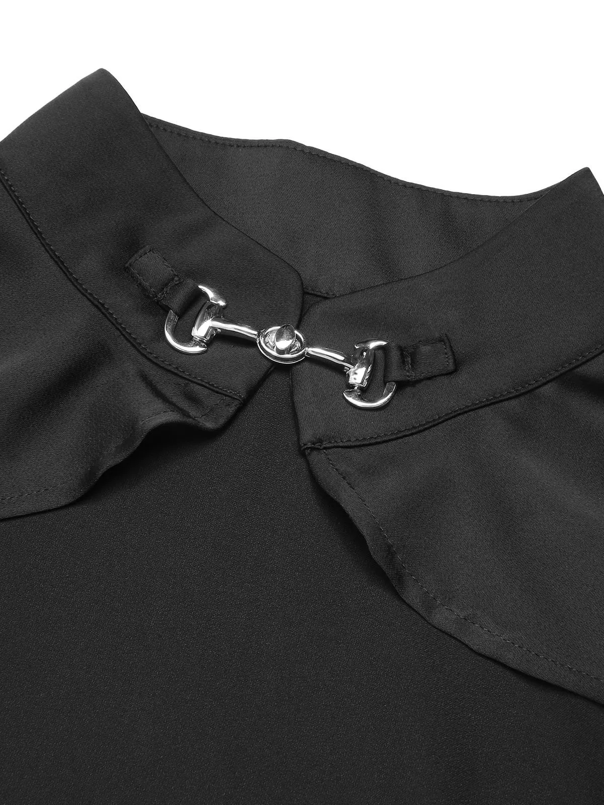 Black 1930s Halloween Patchwork Sheer Coat sold by Retro Stage product image thumbnail 5