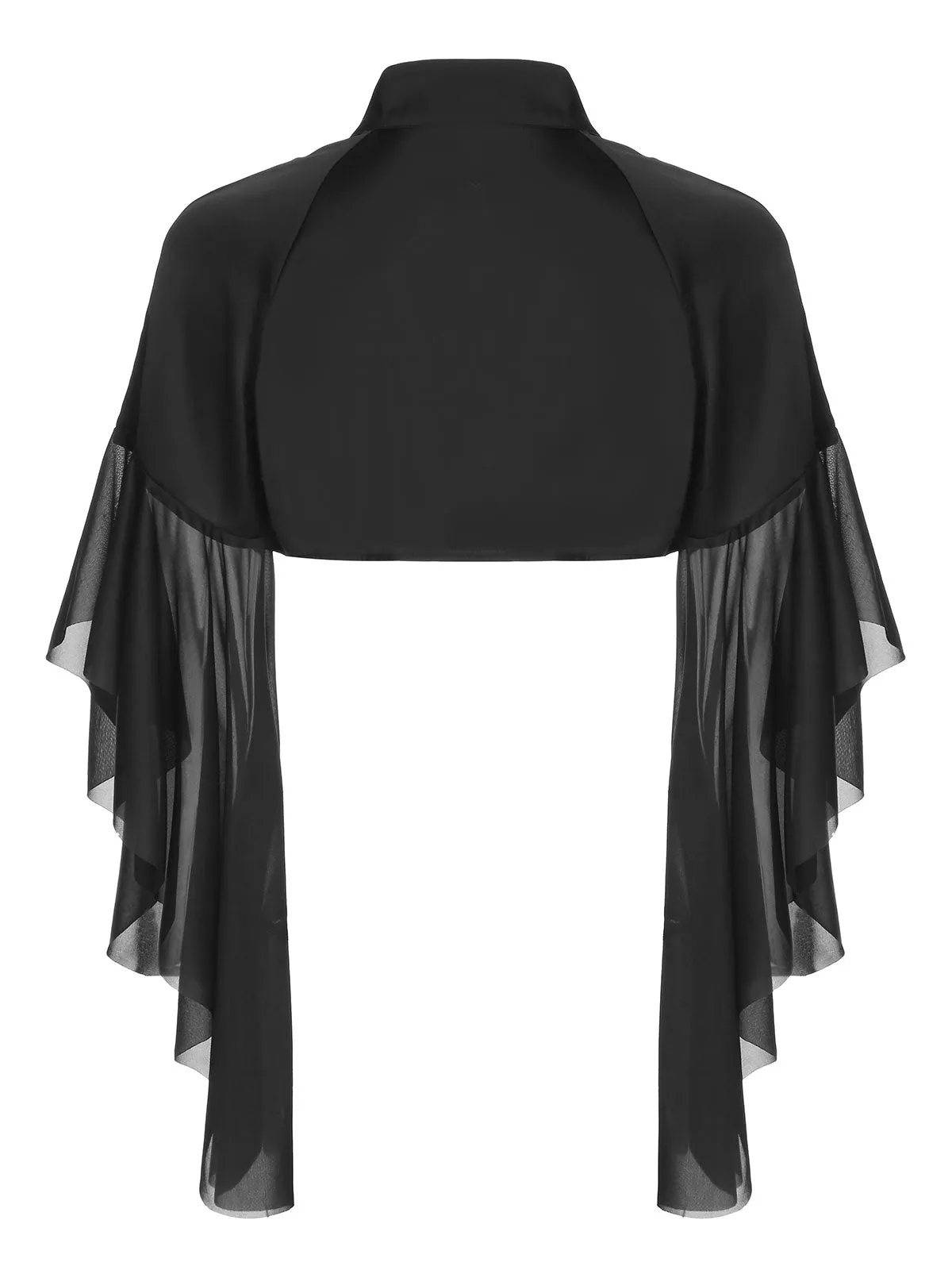 Black 1930s Halloween Patchwork Sheer Coat sold by Retro Stage product image thumbnail 4