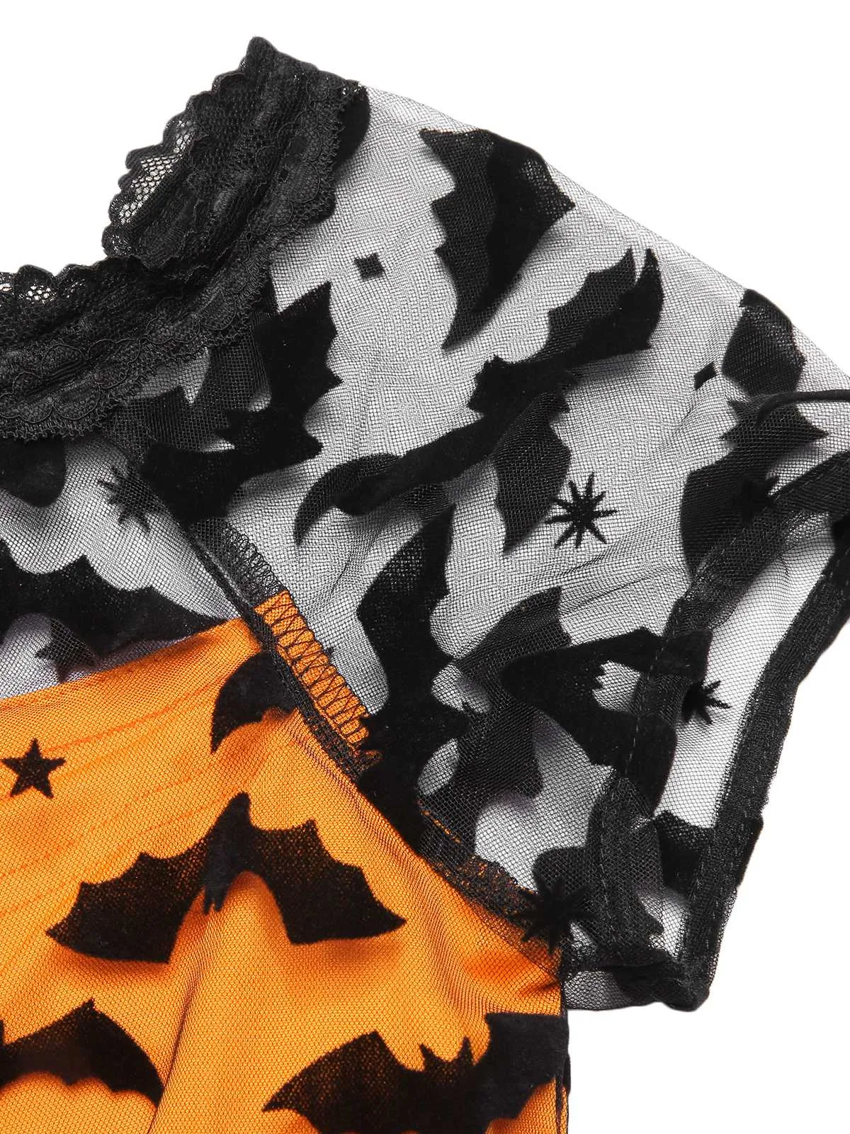 1950s Halloween Lace Off-shoulder Swing Dress sold by Retro Stage product image thumbnail 5