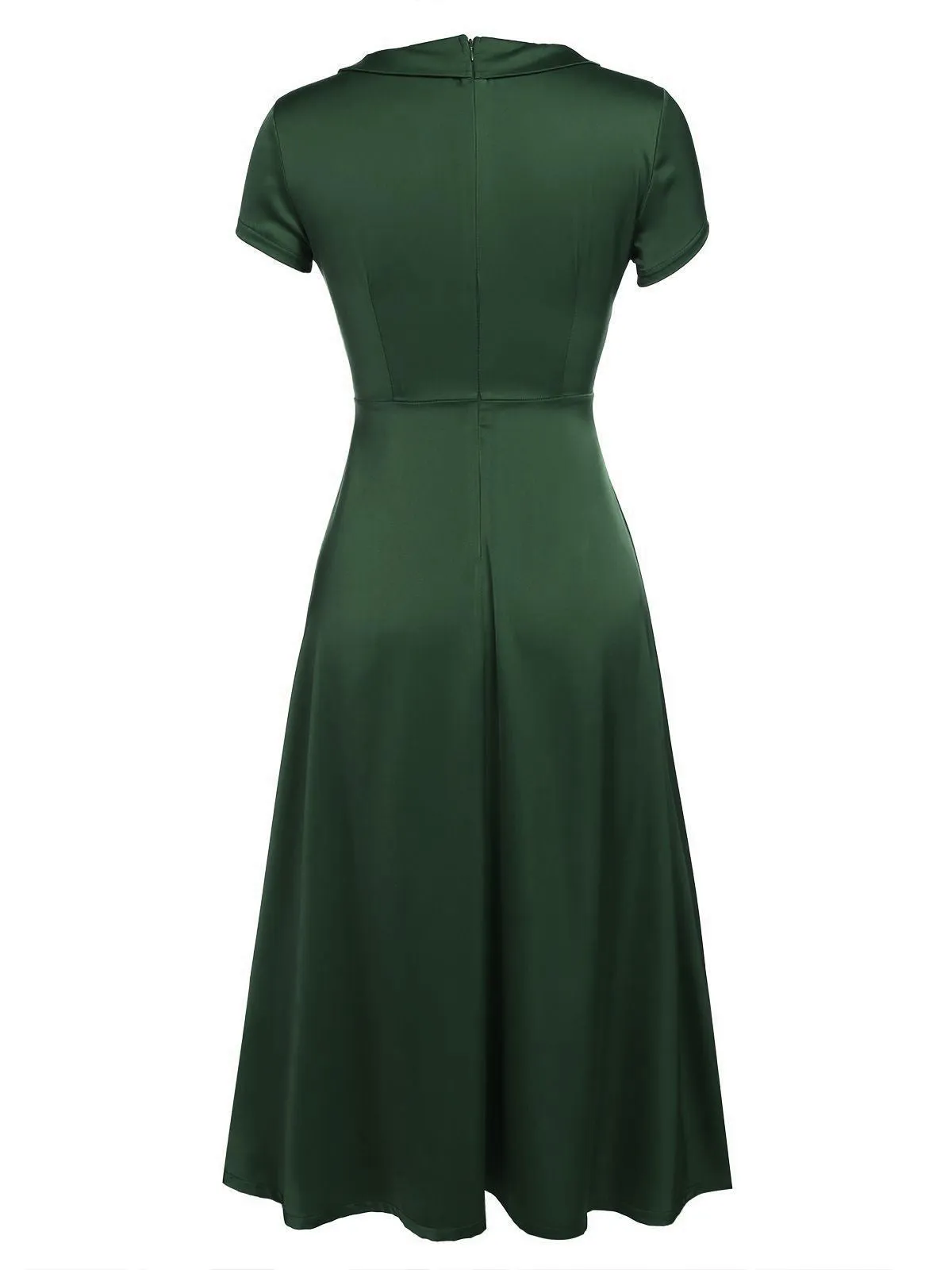 1940s Pearl Buttons Solid Darlene Dress sold by Retro Stage product image thumbnail 3