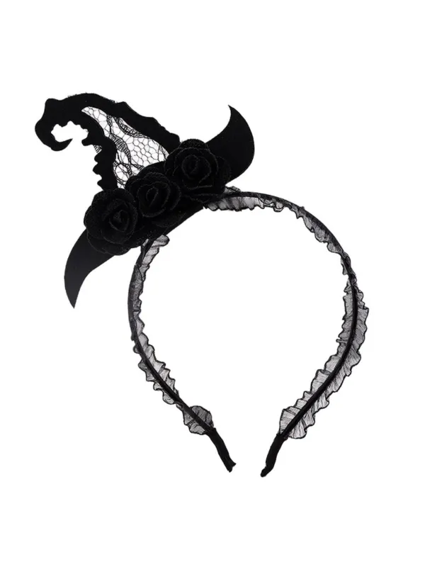 Black Halloweeen 3D Hat Decoration Headband sold by Retro Stage