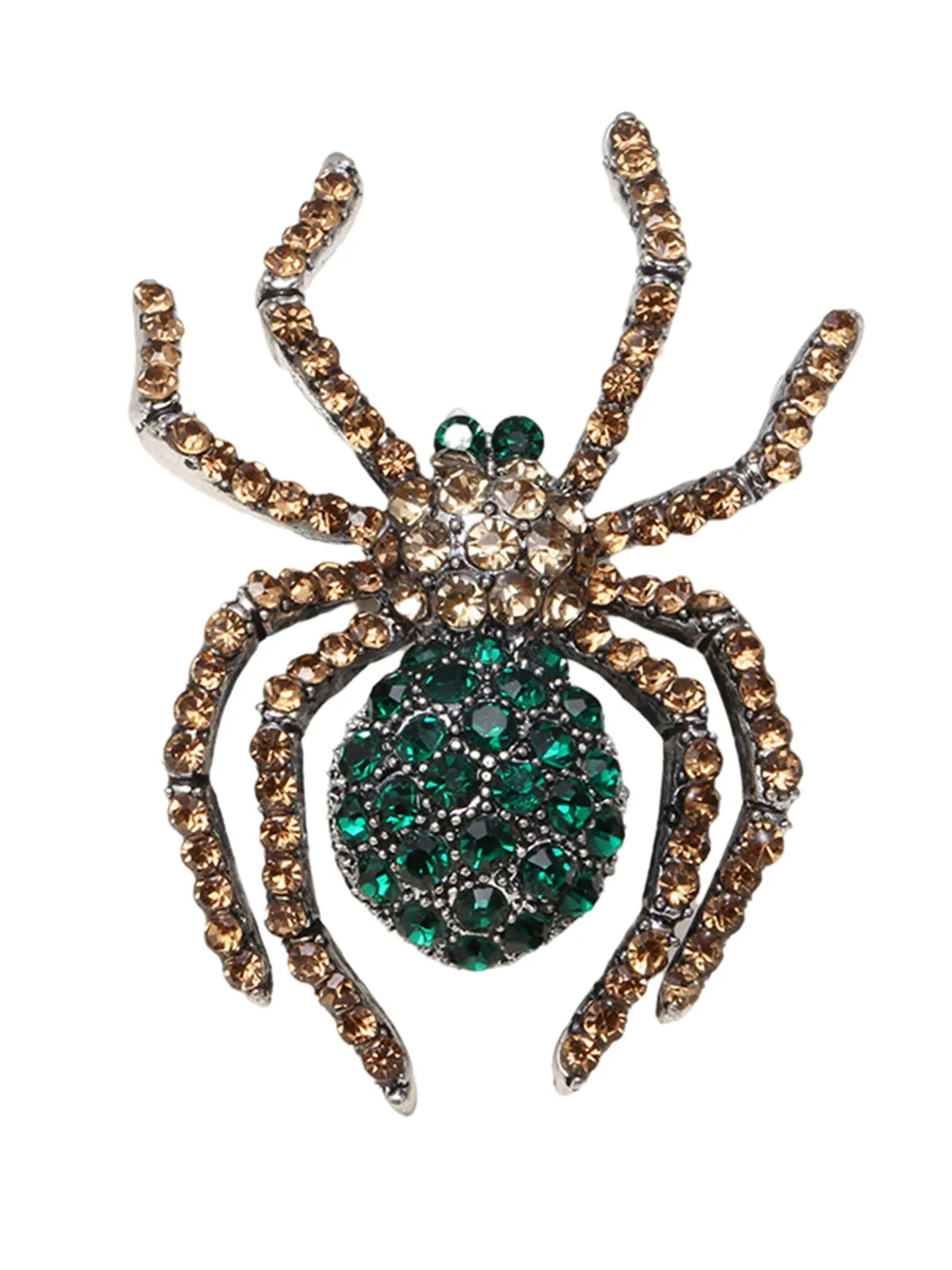 Retro Halloween Spider Rhinestone Brooch sold by Retro Stage