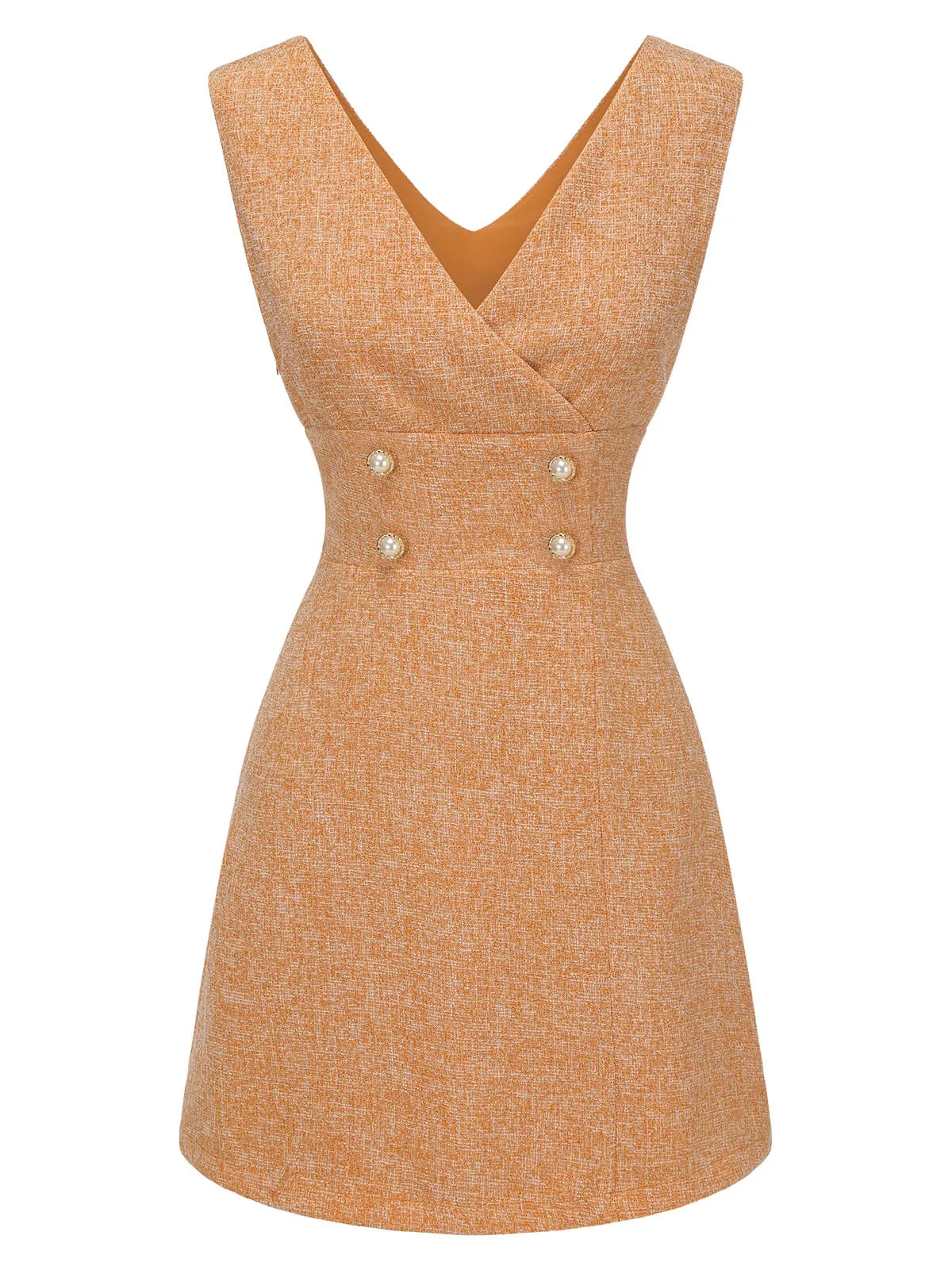 2PCS 1960s Orange Blouse & Tweed Mini Dress sold by Retro Stage product image thumbnail 5