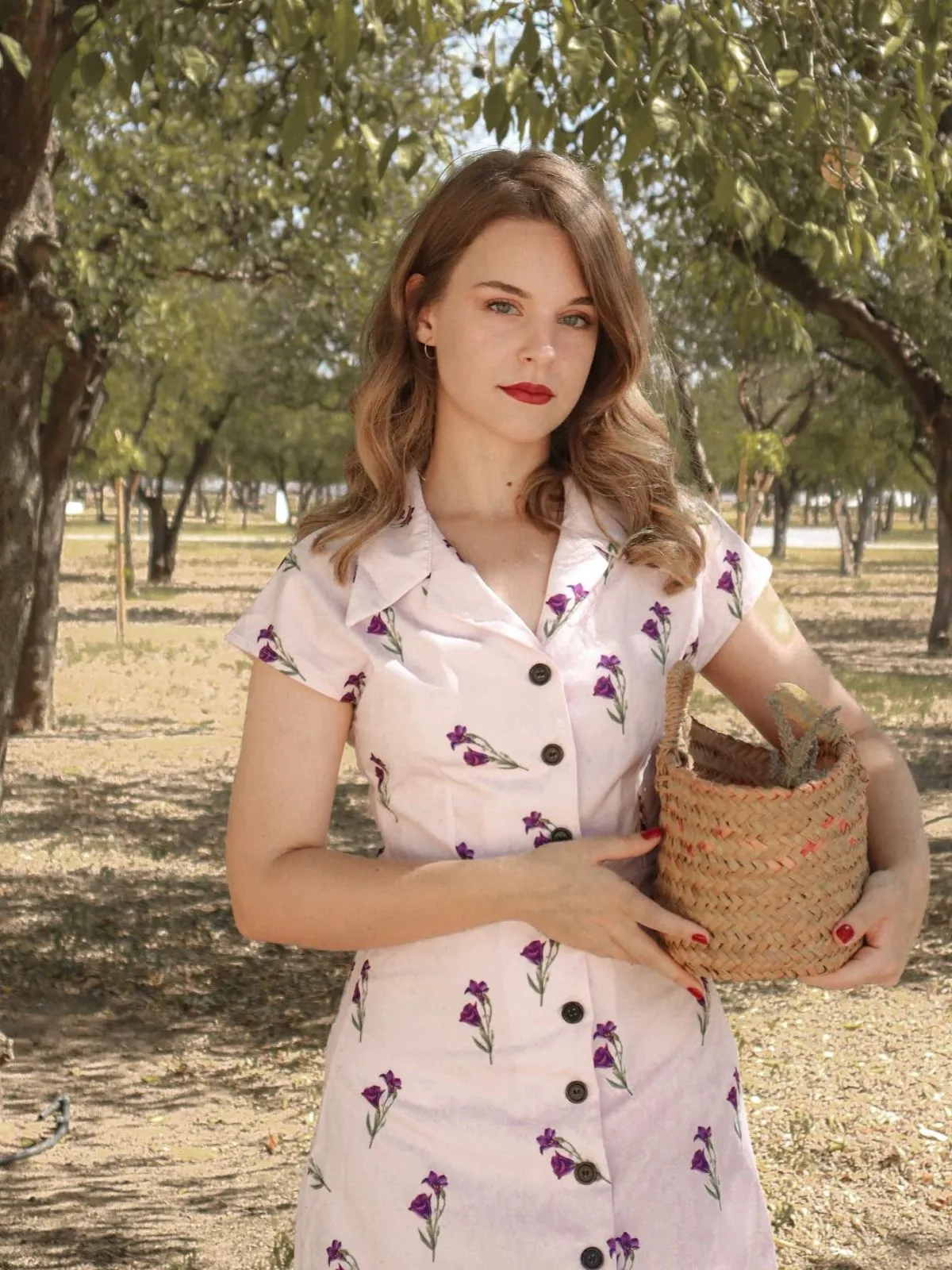 Purple 1940s Petunia Lapel Dress sold by Retro Stage