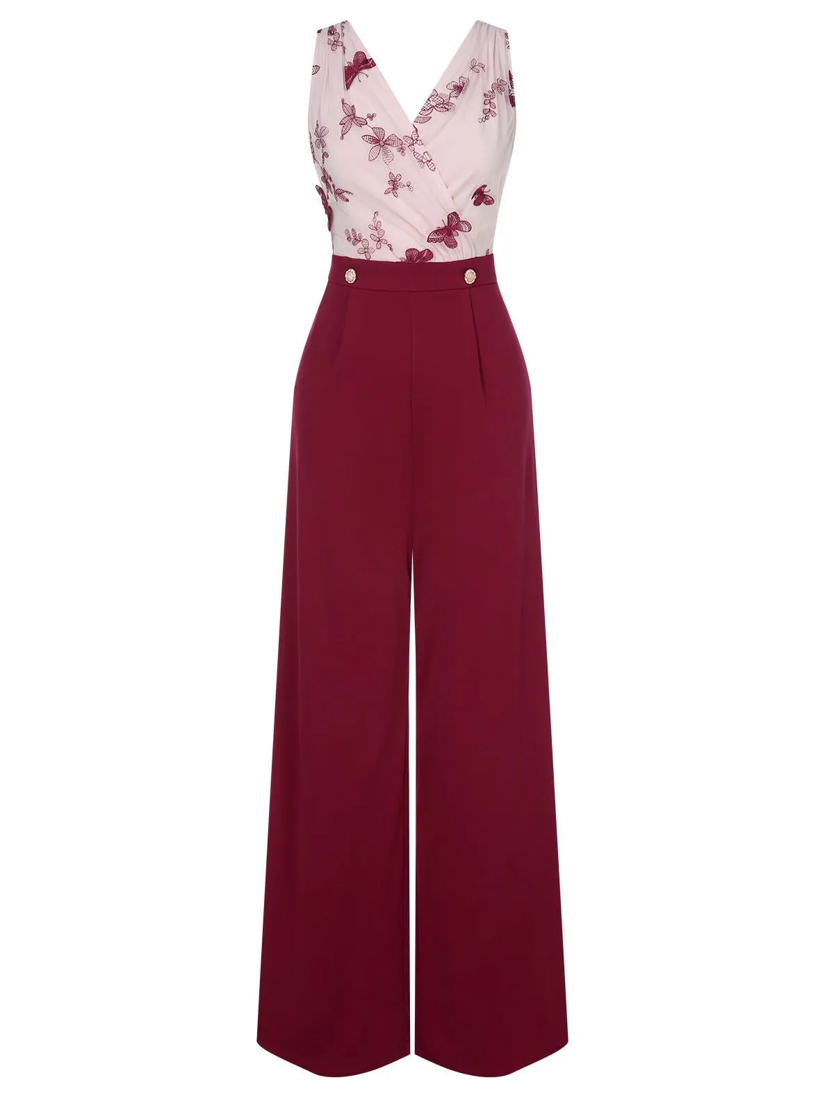 1930s Butterfly Button Patchwork Jumpsuit sold by Retro Stage product image thumbnail 3