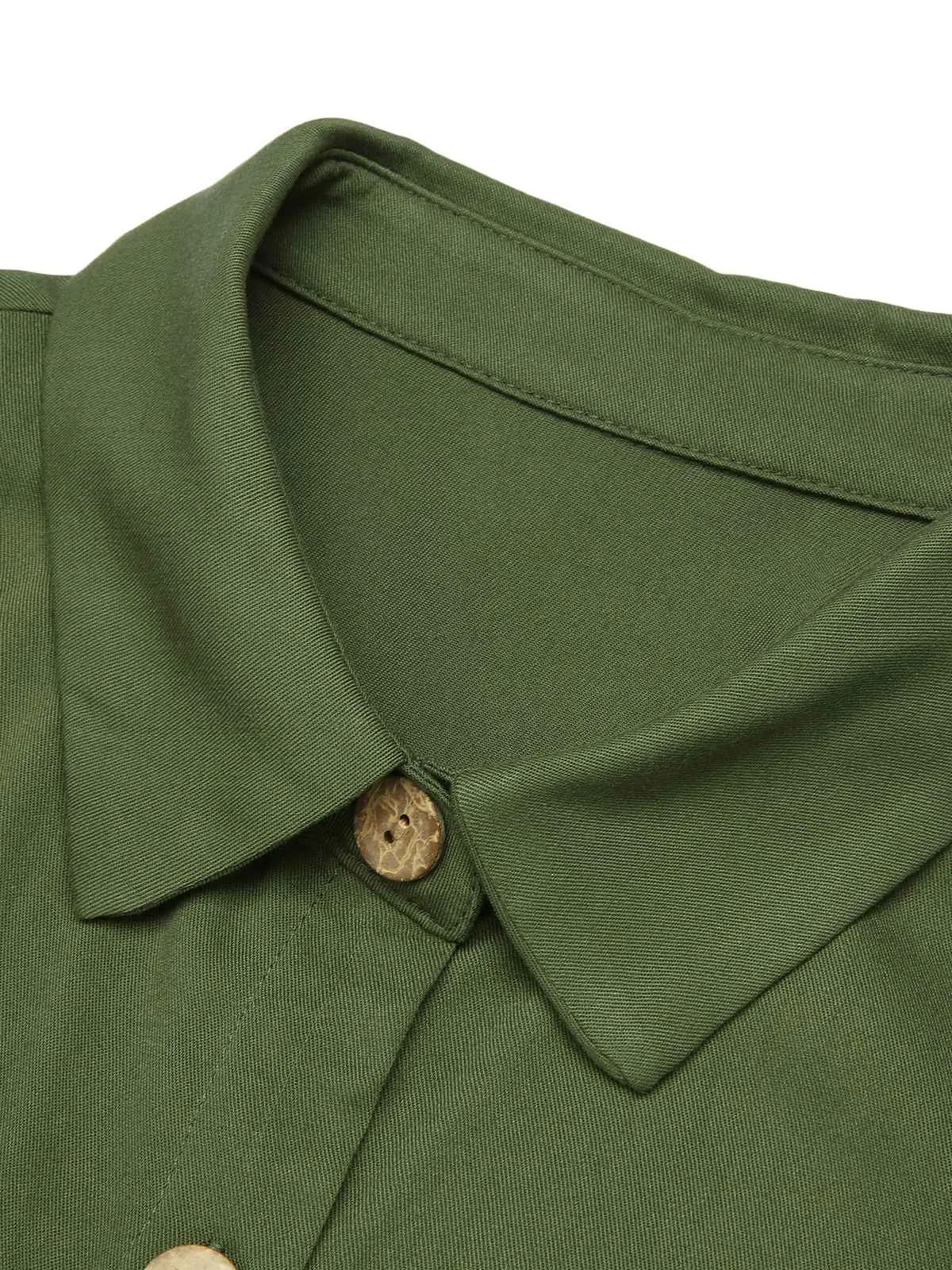 Green 1940s Solid Belted Slit Dress sold by Retro Stage product image thumbnail 5