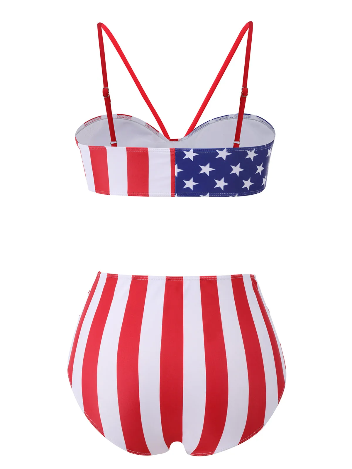 1940s Flag Independence Day Patchwork Swimsuit sold by Retro Stage product image thumbnail 3