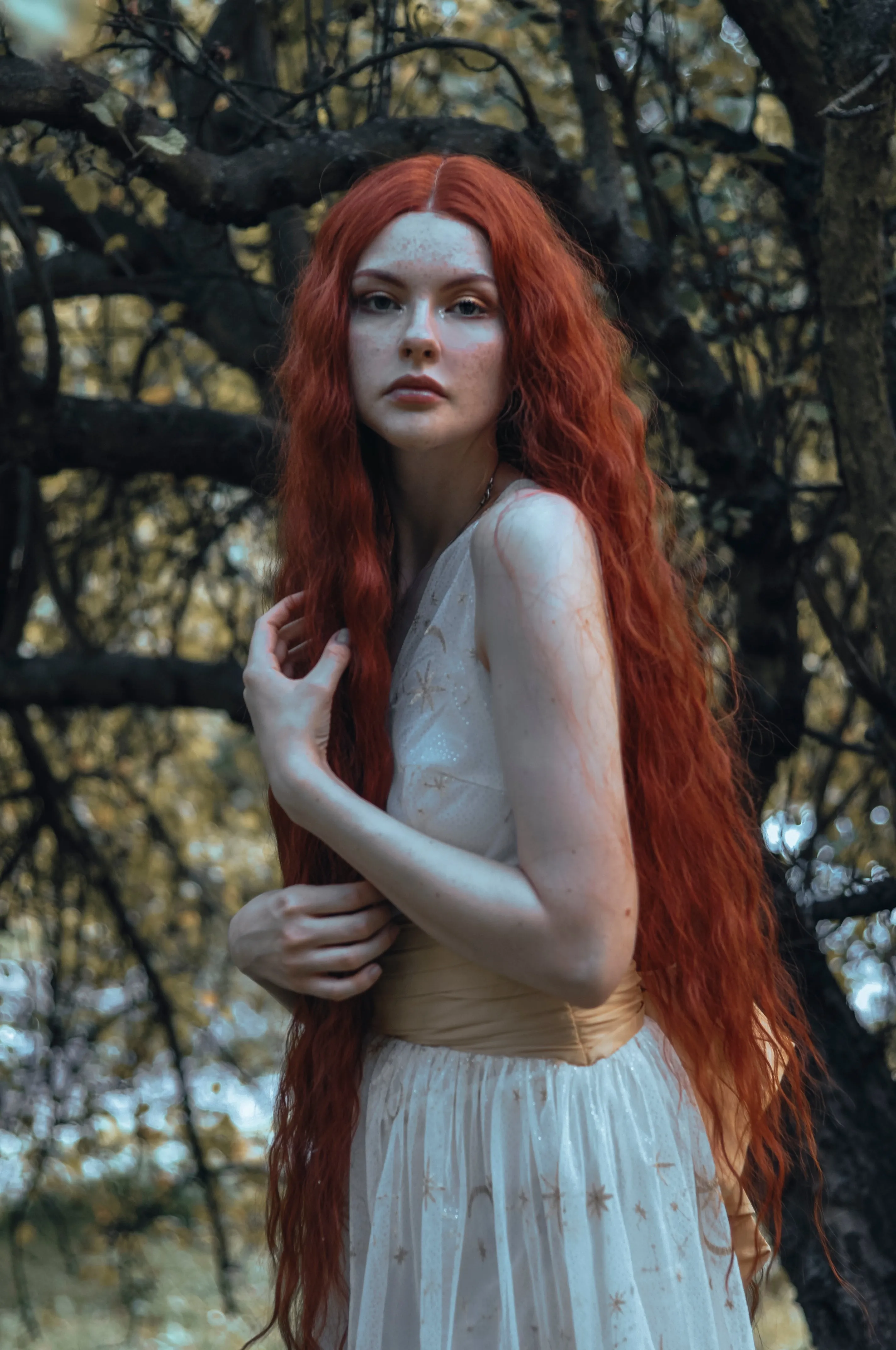 Yellow 1950s Mesh Patchwork Swing Dress sold by Retro Stage product image thumbnail 2