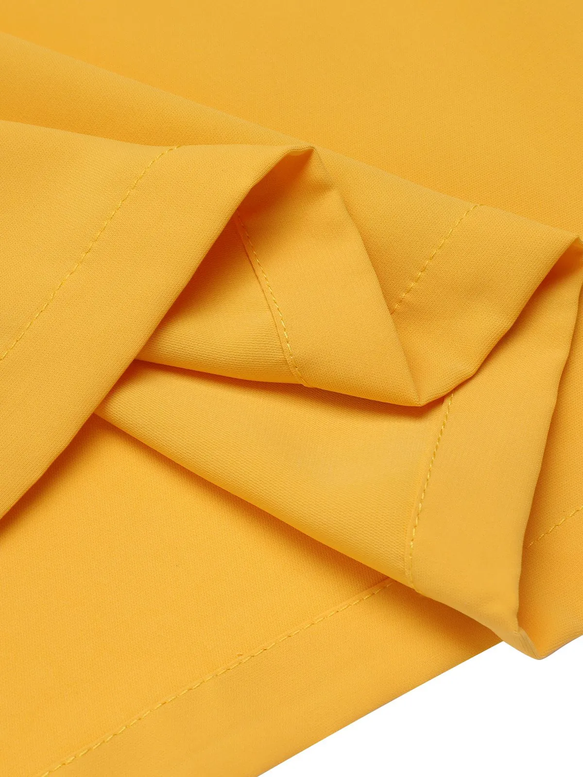 Yellow 1940s V-Neck Sunflower Patchwork Jumpsuit sold by Retro Stage product image thumbnail 5