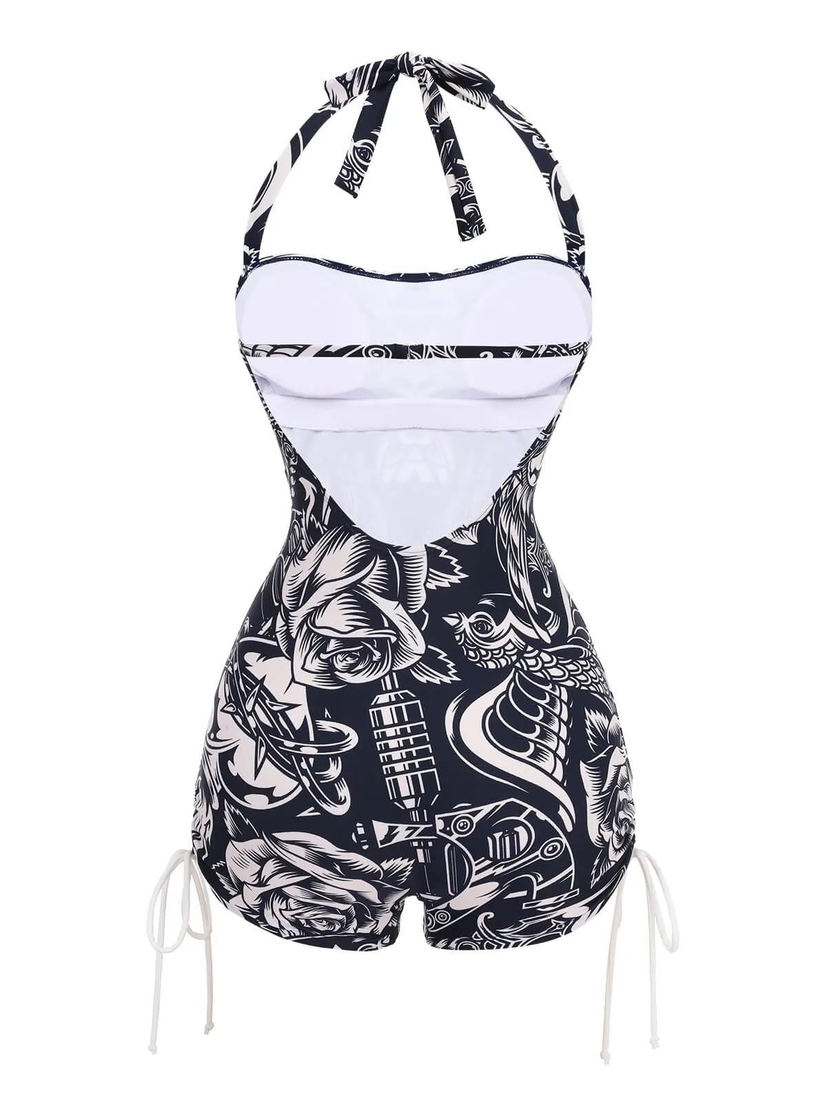 1940s Dark Comics Halter Swimsuit sold by Retro Stage product image thumbnail 4