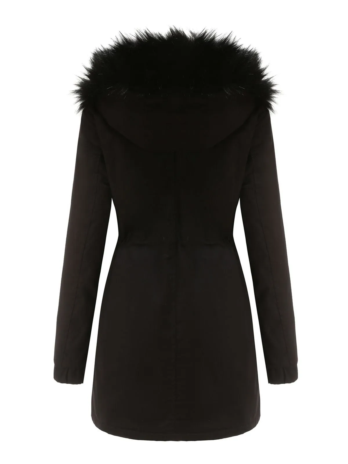 1950s Solid Zipper Fur Trimmed Coat sold by Retro Stage product image thumbnail 2