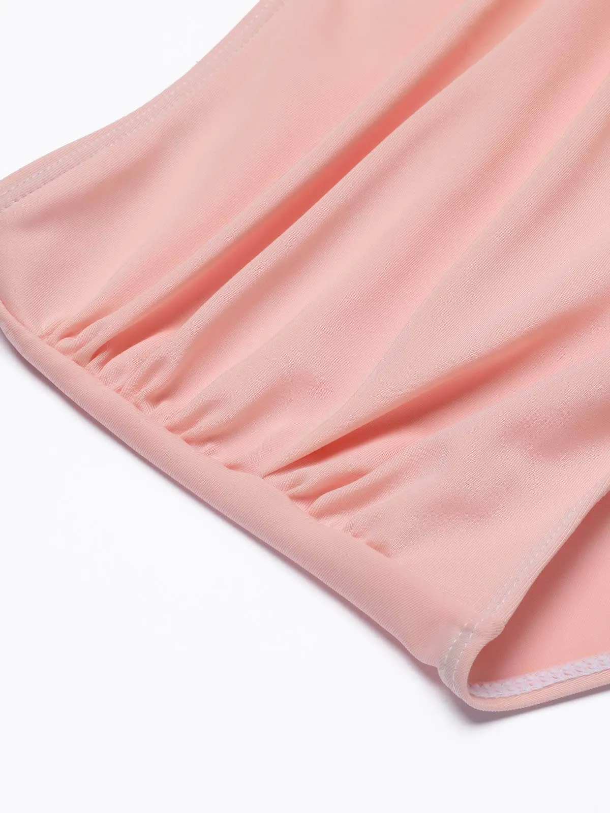 1950s Strawberry Halter Lace-Up Pleated Bikini Set sold by Retro Stage product image thumbnail 5