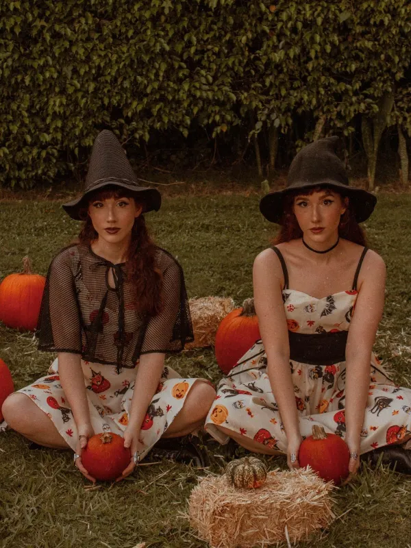 Beige 1950s Halloween Cap Costume Dress sold by Retro Stage