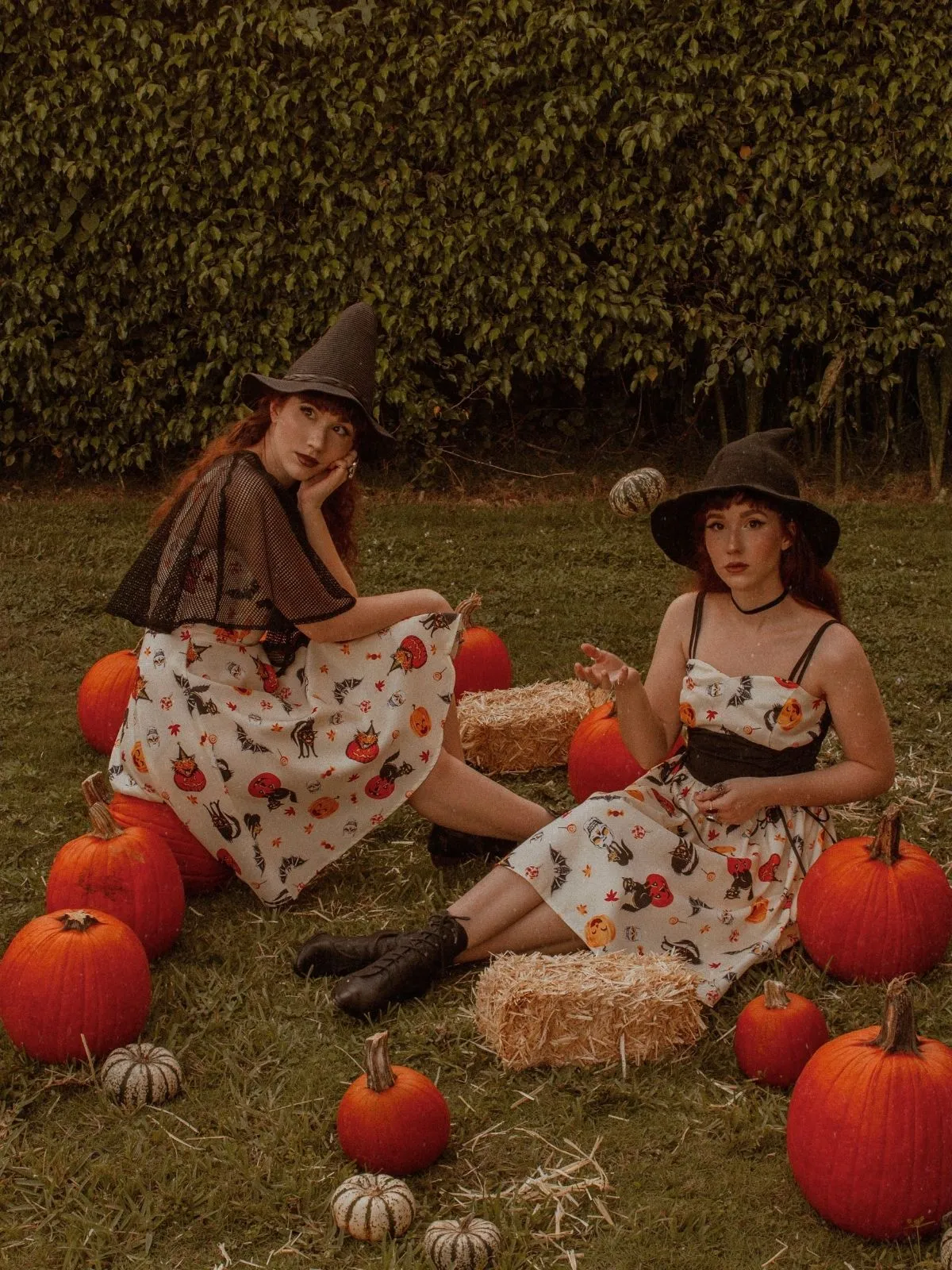 Beige 1950s Halloween Cap Costume Dress sold by Retro Stage product image thumbnail 3