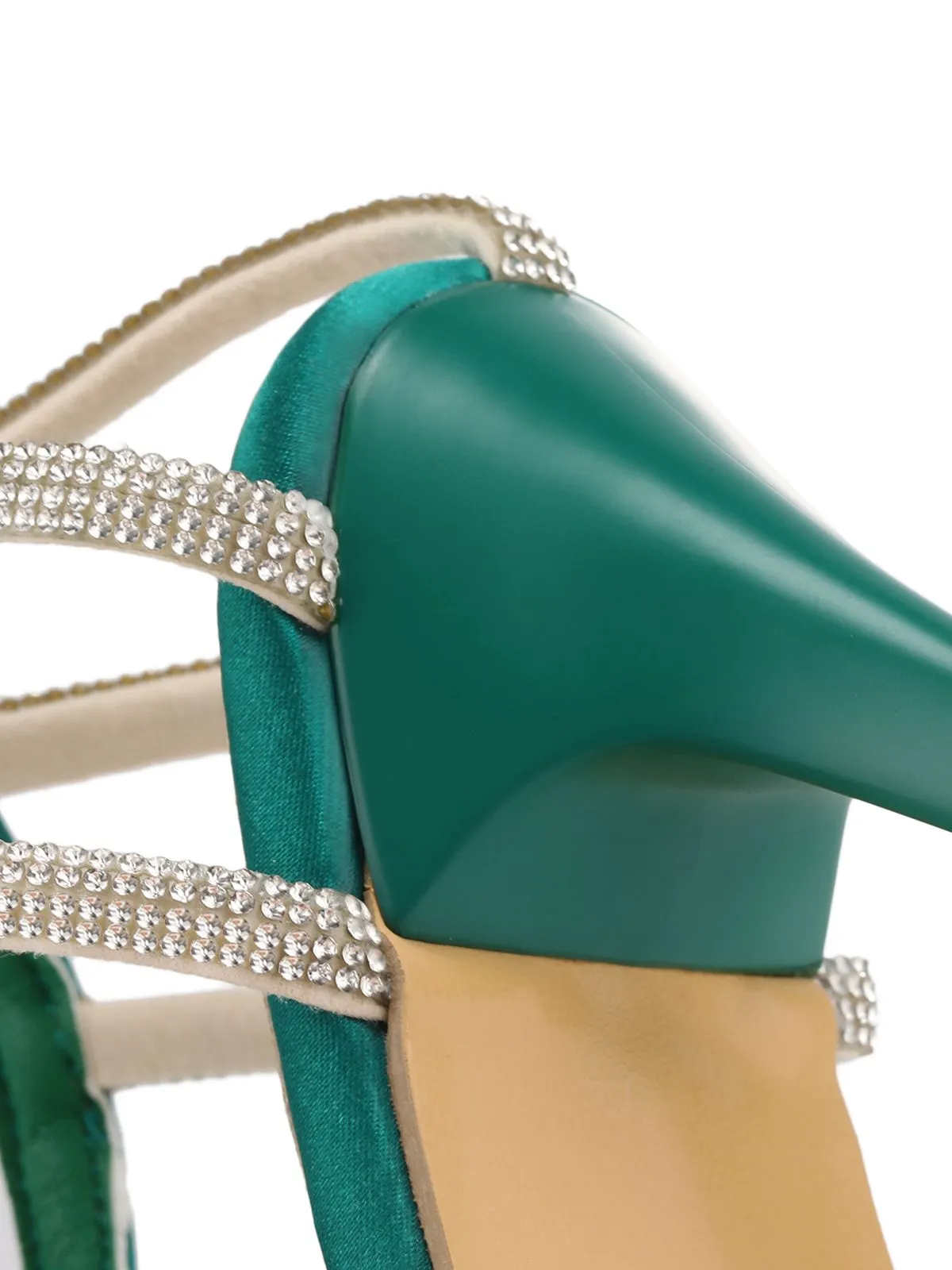 Green Buckle Fish Mouth High Heel Shoes sold by Retro Stage product image thumbnail 5