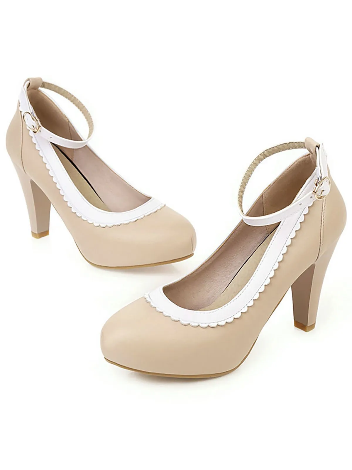 Retro Ankle Strap High Heels Shoes sold by Retro Stage product image thumbnail 3