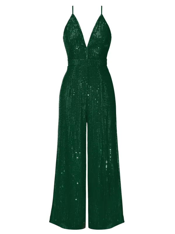 1930s Solid Shiny Slip Vintage Jumpsuit sold by Retro Stage