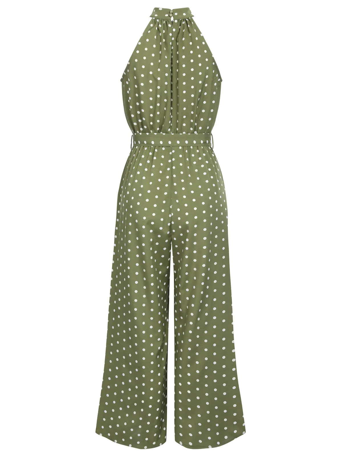 1930s Polka Dot Belt Jumpsuit sold by Retro Stage product image thumbnail 3