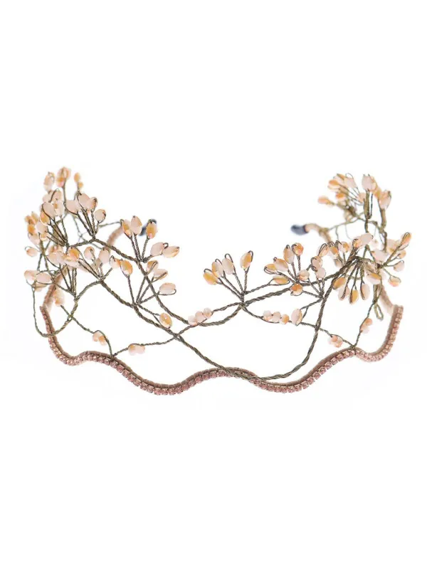 Retro Crystal Beads Elasticity Headband made by Retro Stage