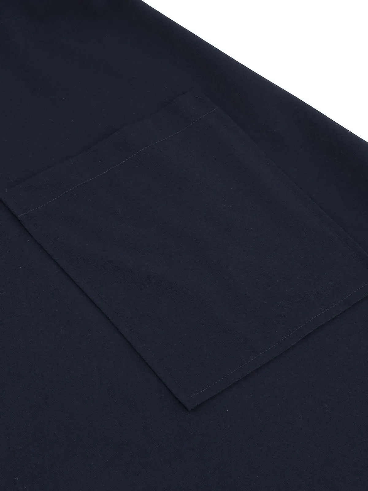 Navy Blue 1950s Solid Belt Swing Dress sold by Retro Stage product image thumbnail 5