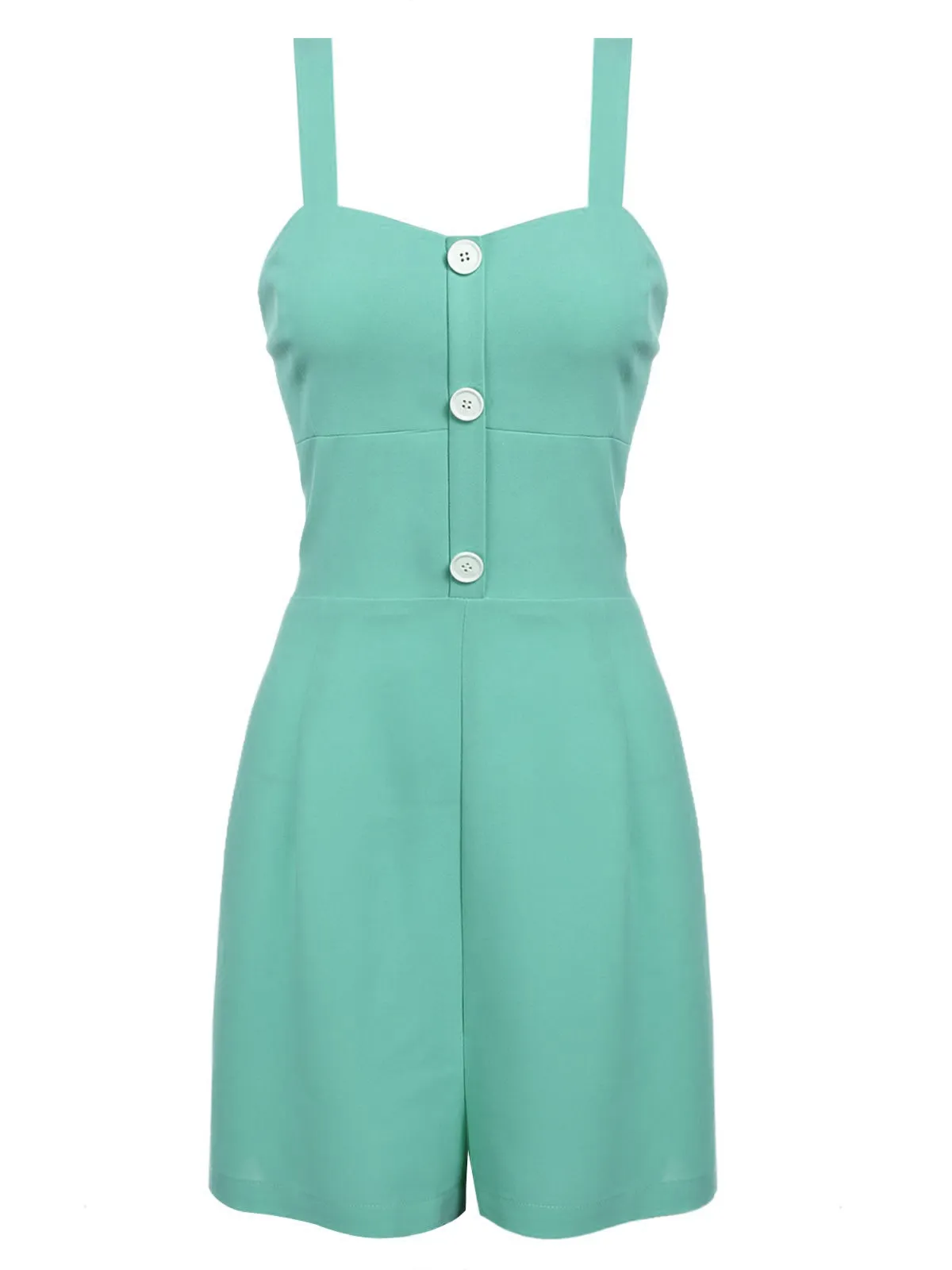 Green 1950s Romper & Cherry Skirt sold by Retro Stage product image thumbnail 4