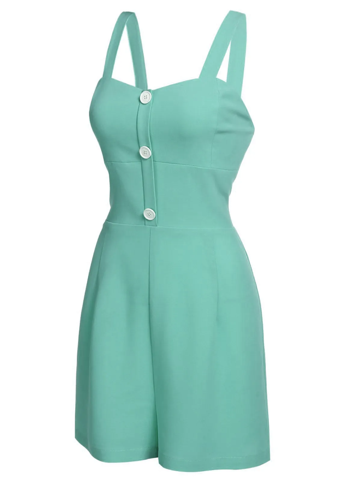 Green 1950s Romper & Cherry Skirt sold by Retro Stage product image thumbnail 5