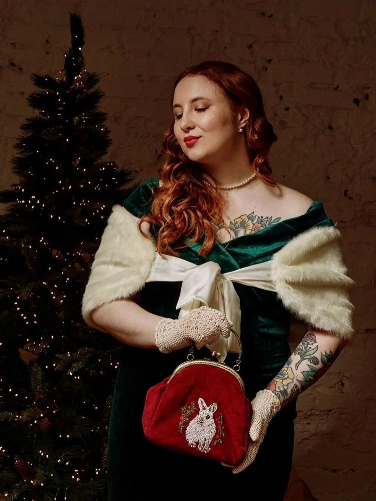 1960s Off Shoulder Velvet Bodycon Dress sold by Retro Stage