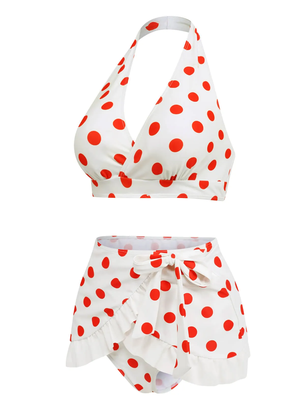 1950s Retro Polka Dots Bikini Set & Apron sold by Retro Stage product image thumbnail 2