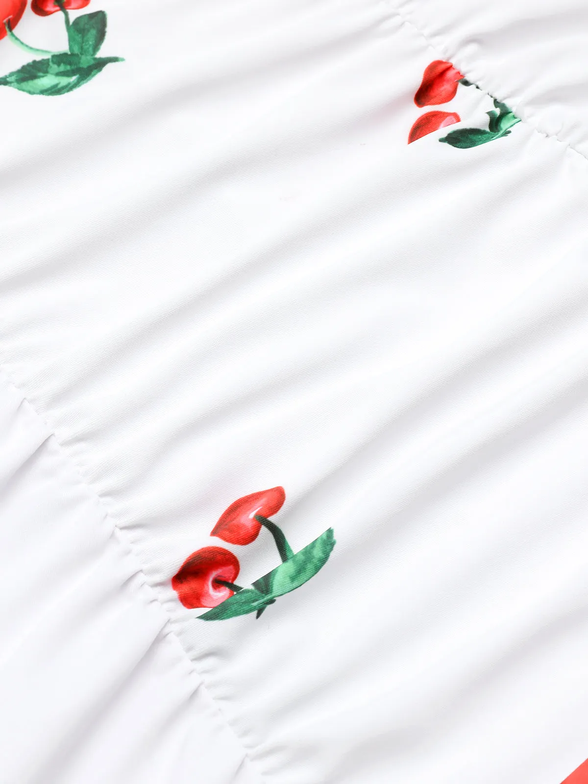 Retro 1950s Cherry Summer One-piece Swimsuit sold by Retro Stage product image thumbnail 5