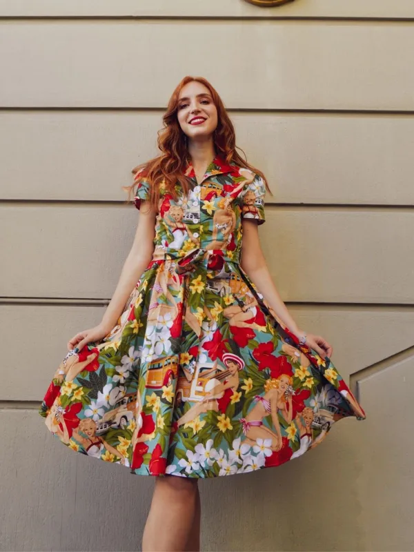 1950s Bikini Girls Swing Dress sold by Retro Stage