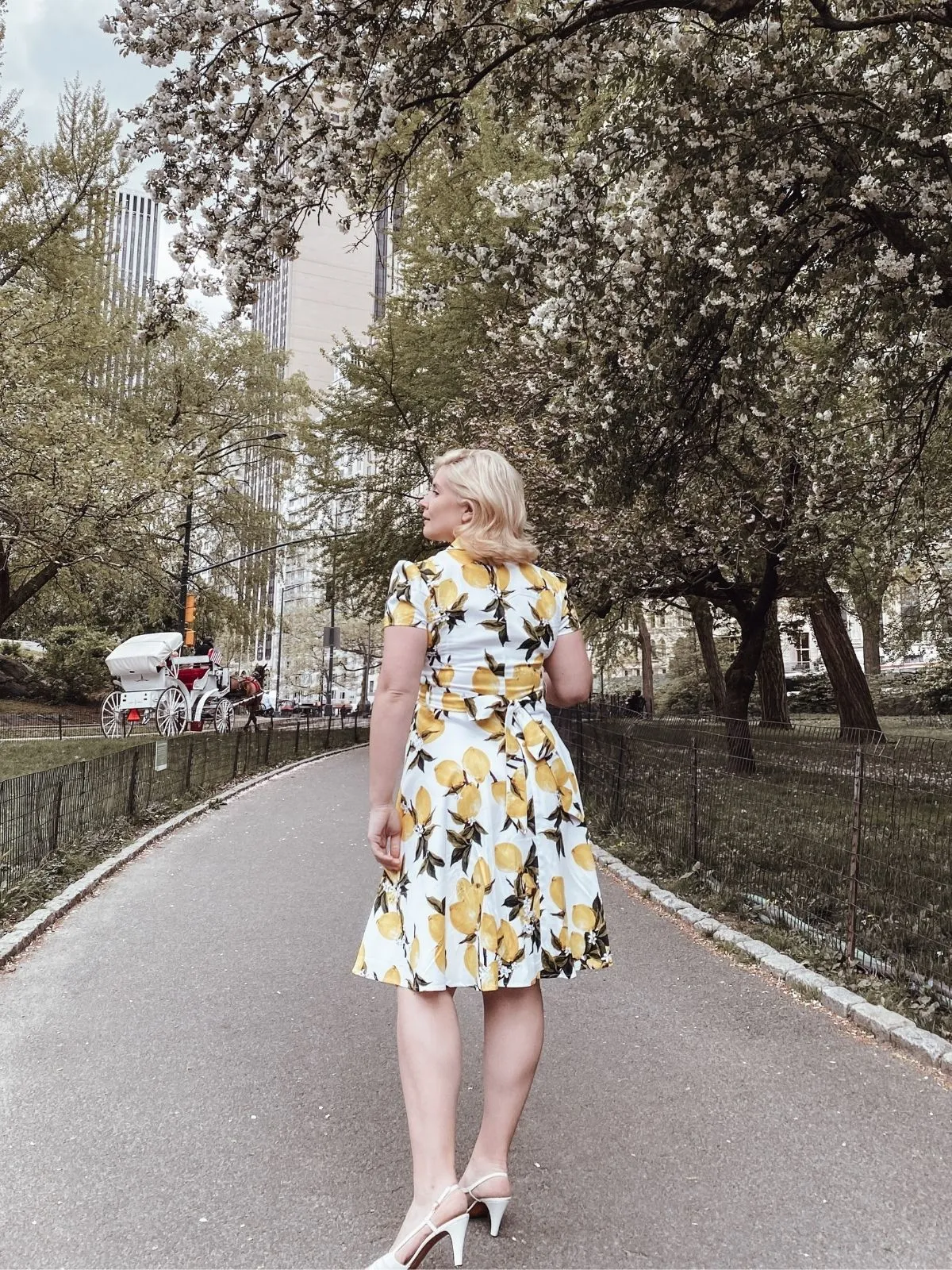Yellow 1950s Lemon Bow Swing Dress sold by Retro Stage product image thumbnail 2