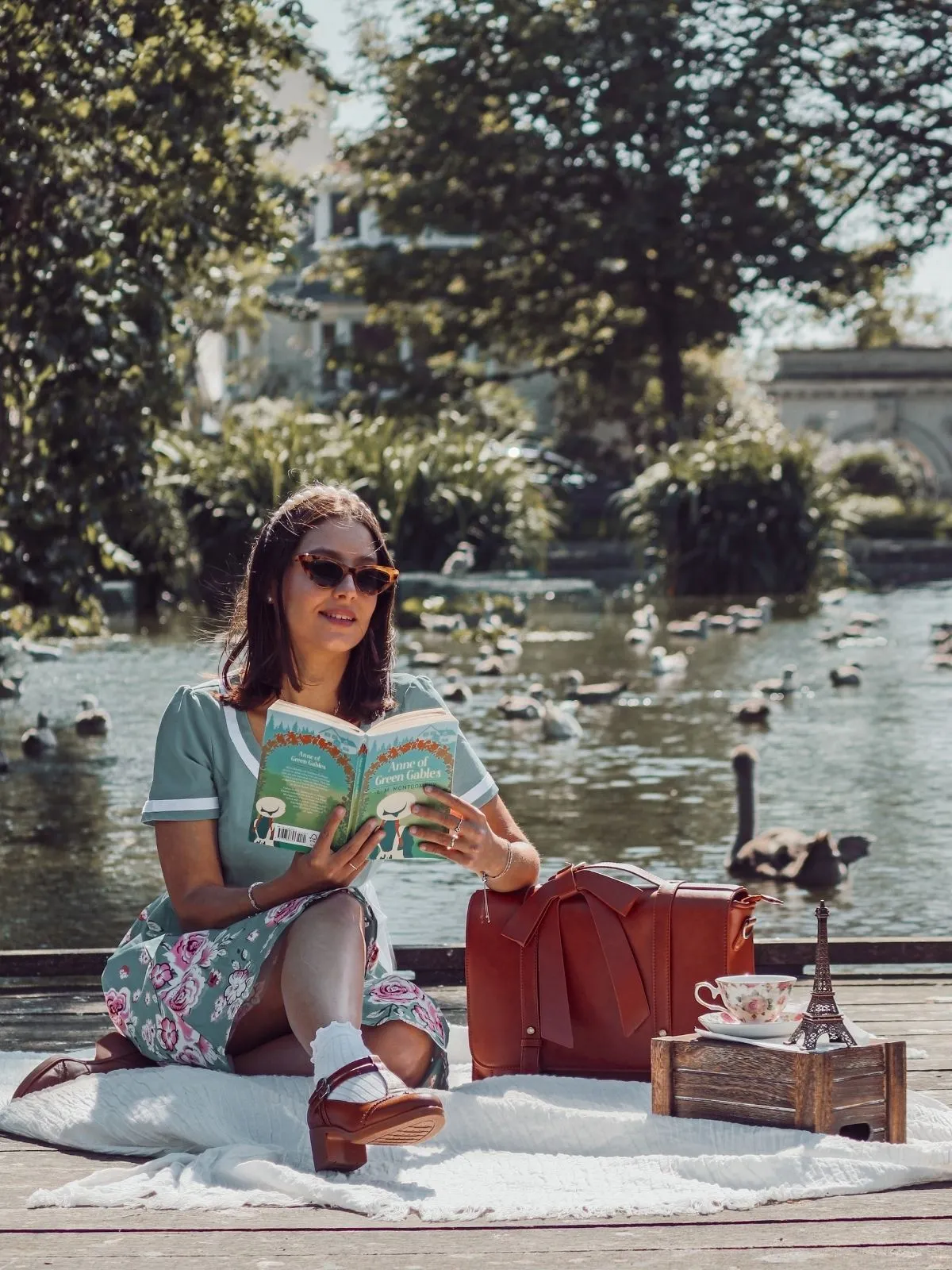 1950s Floral Patchwork Swing Dress sold by Retro Stage product image thumbnail 3