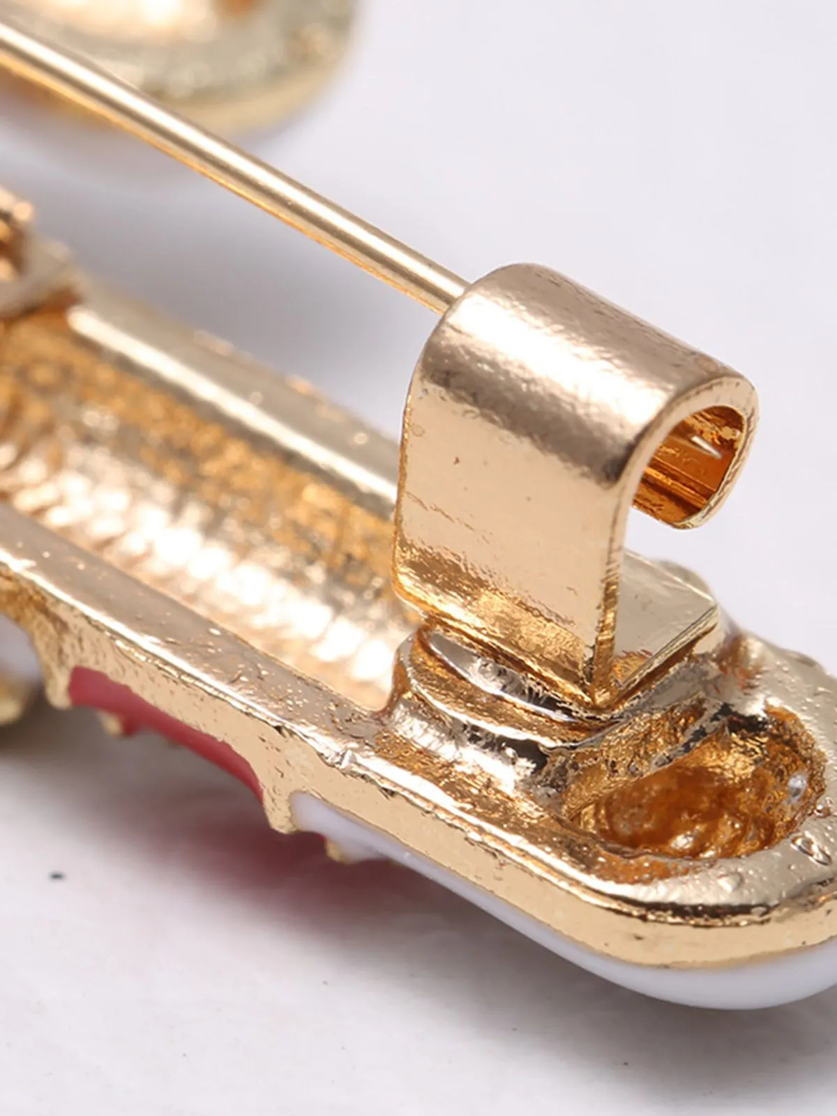 Retro Christmas Crutch Rhinestone Brooch sold by Retro Stage product image thumbnail 3