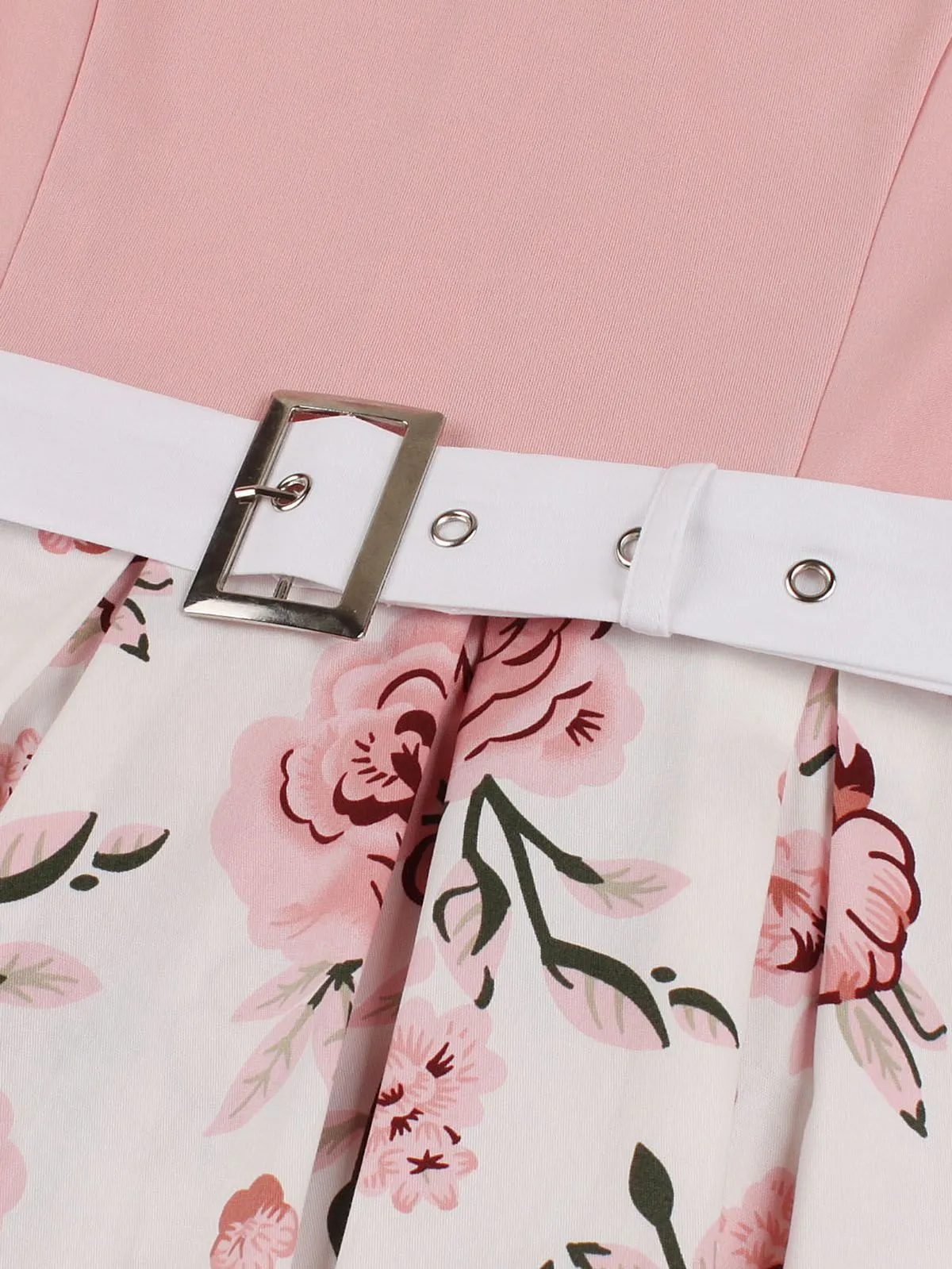 1950s Floral Patchwork Swing Dress sold by Retro Stage product image thumbnail 4