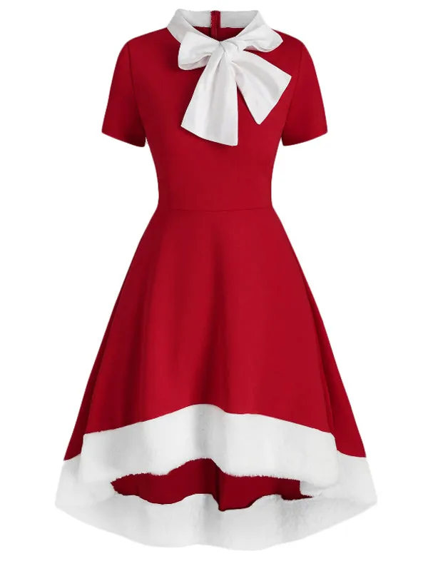 1950s Bowknot Collar Swing Dress sold by Retro Stage