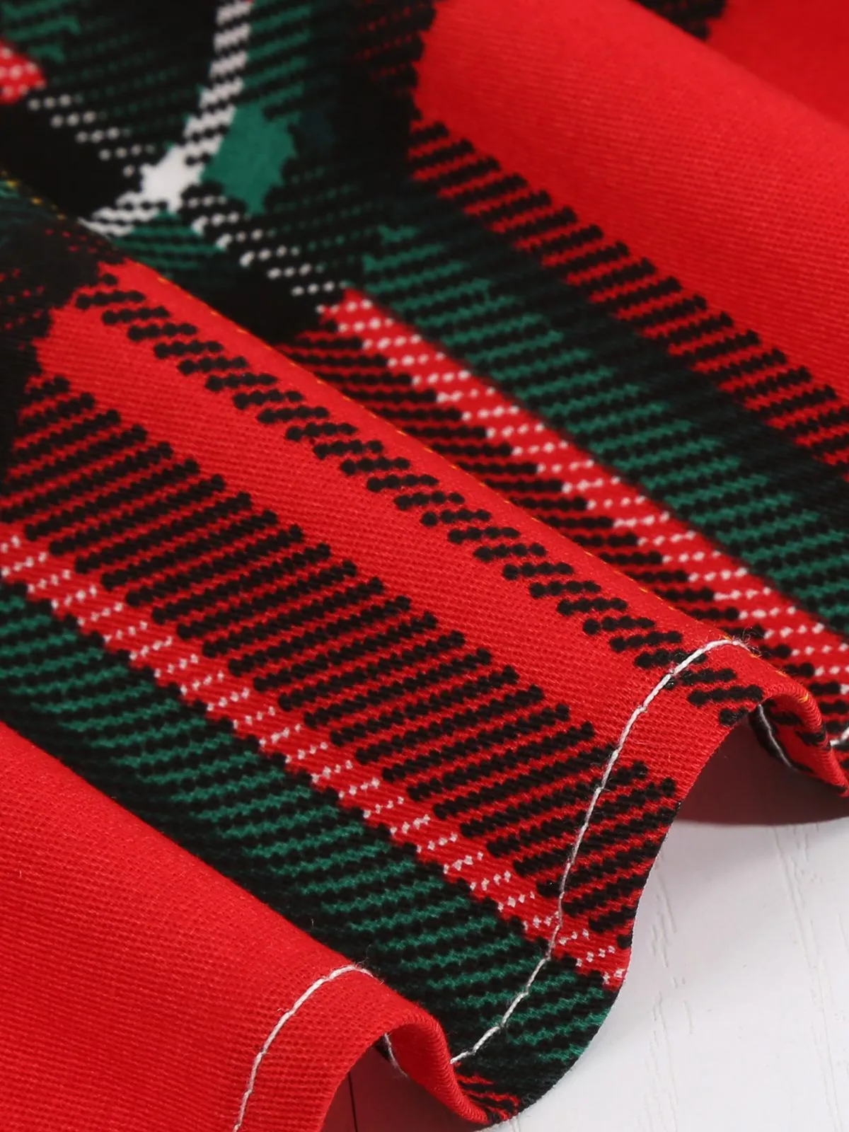 1950s Plaid Sweetheart Fold Swing Dress sold by Retro Stage product image thumbnail 5