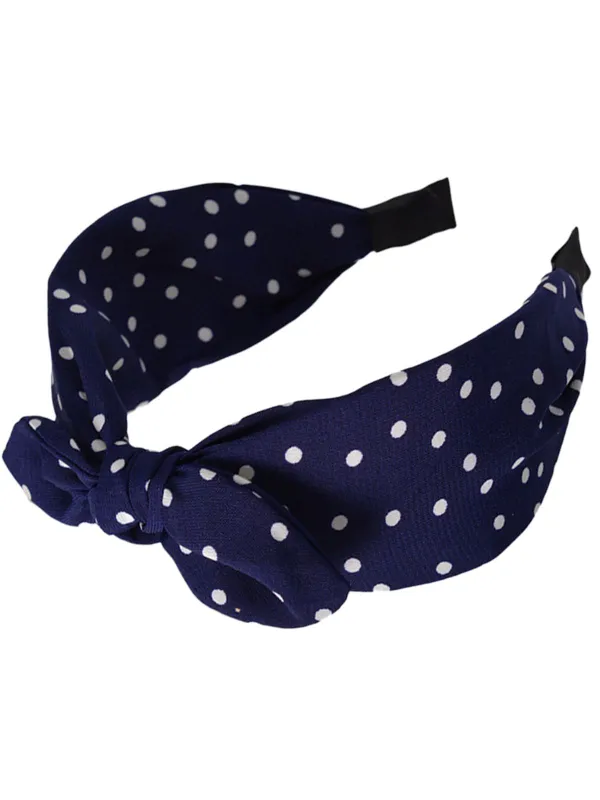 Retro Polka Dot Knotted Bowknot Headband sold by Retro Stage