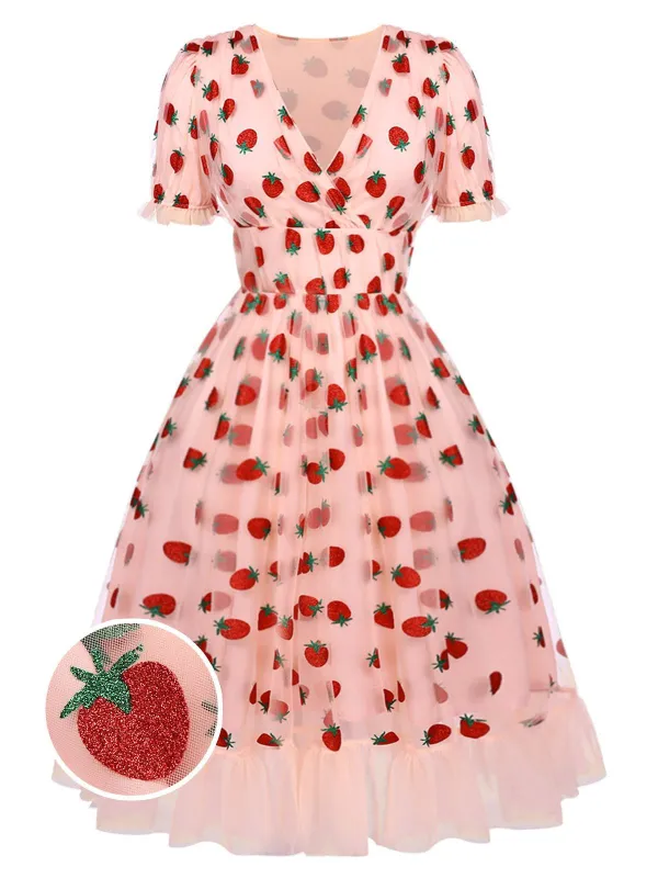 open lace back dress La Vie En Rose Kids Dress  Pink