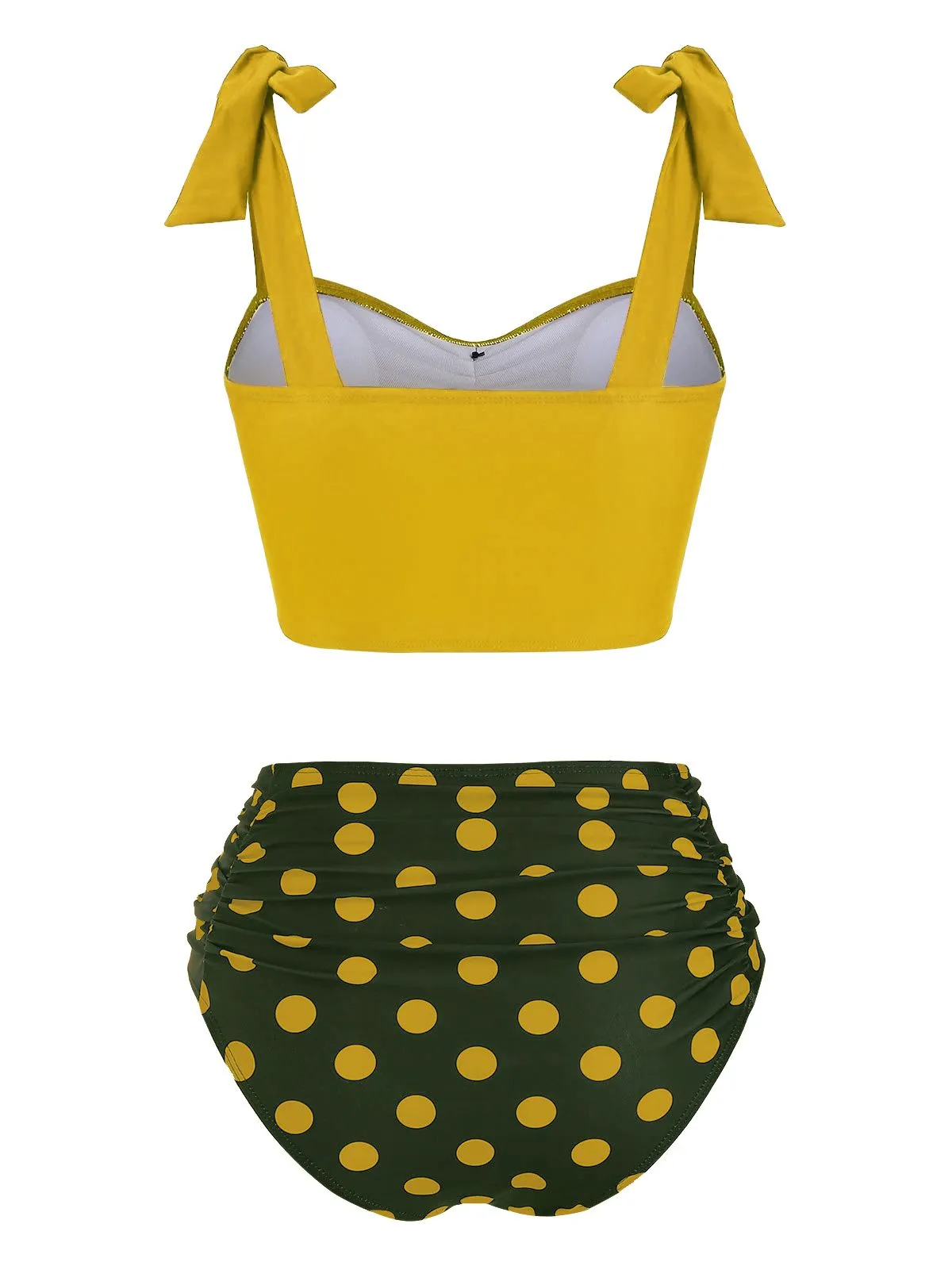 1950s Bowknot Spaghetti Strap Button Bikini sold by Retro Stage product image thumbnail 4