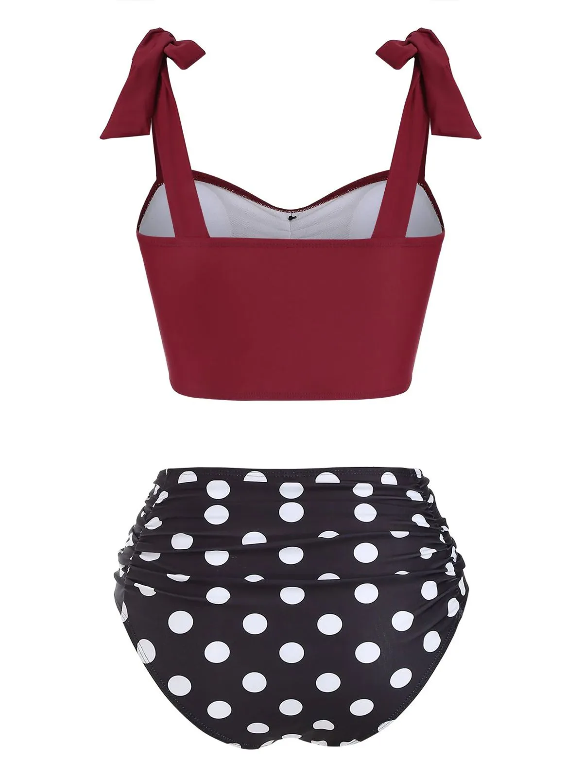 1950s Bowknot Spaghetti Strap Button Bikini sold by Retro Stage product image thumbnail 2