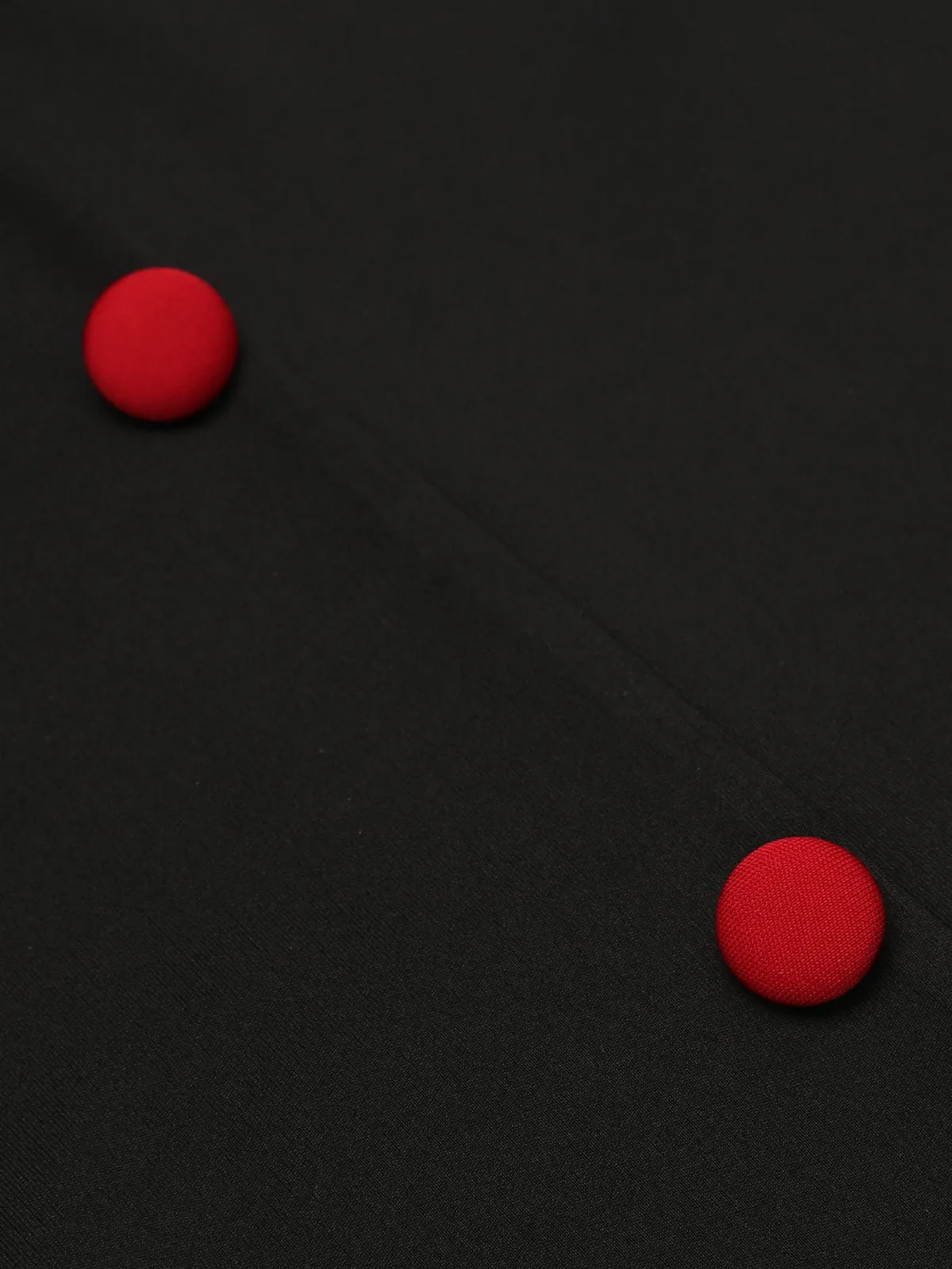 Black 1960s Button Slit Bodycon Dress sold by Retro Stage product image thumbnail 4