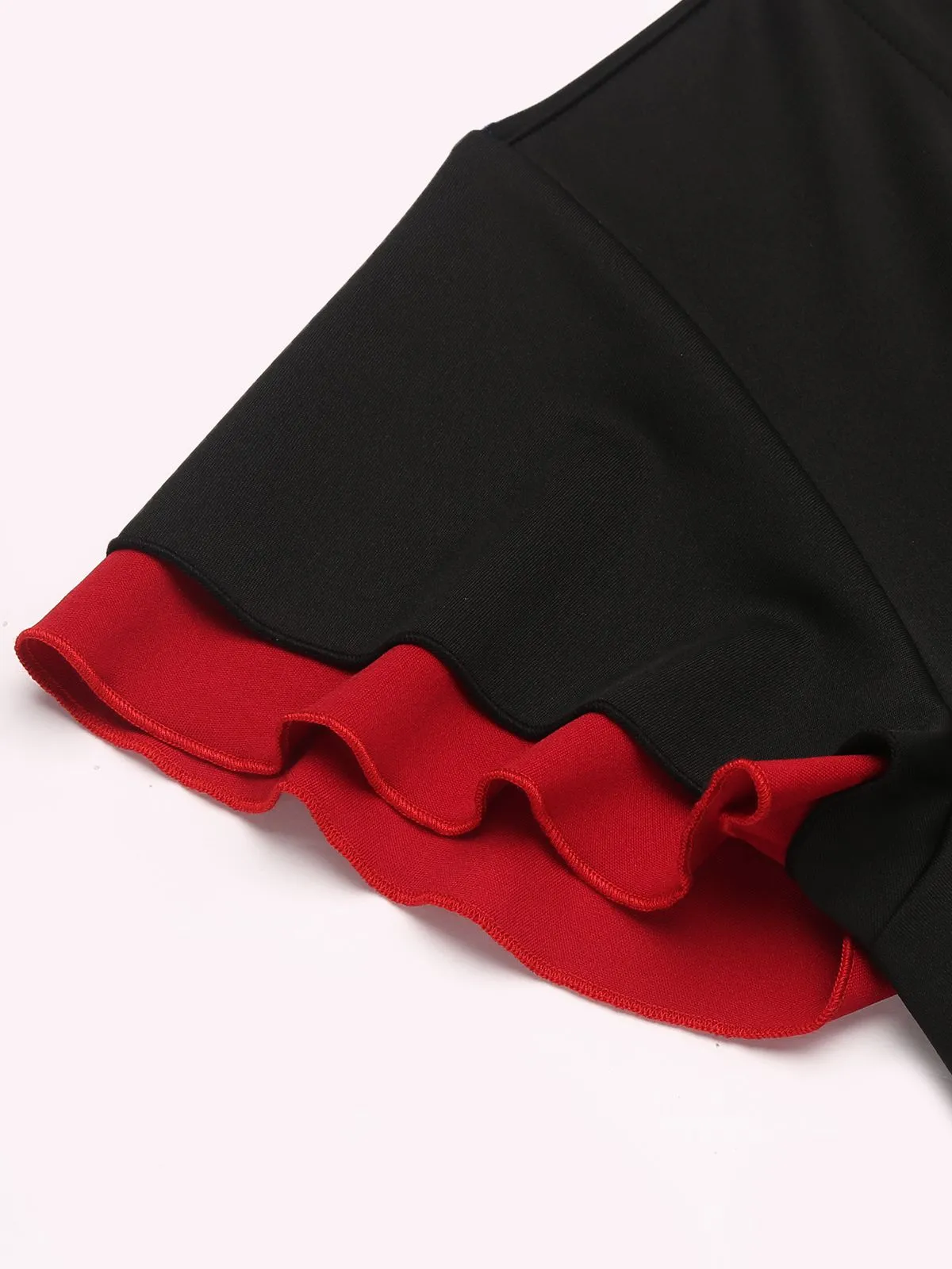 Black 1960s Button Slit Bodycon Dress sold by Retro Stage product image thumbnail 5