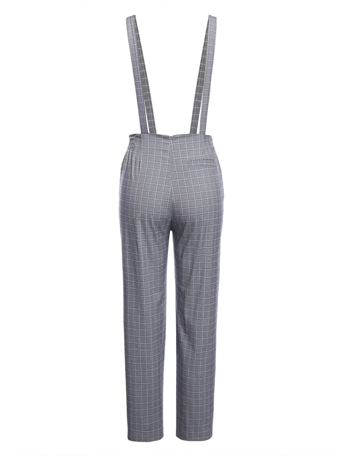 Gray 1950s Plaids Suspender Pants sold by Retro Stage product image thumbnail 4